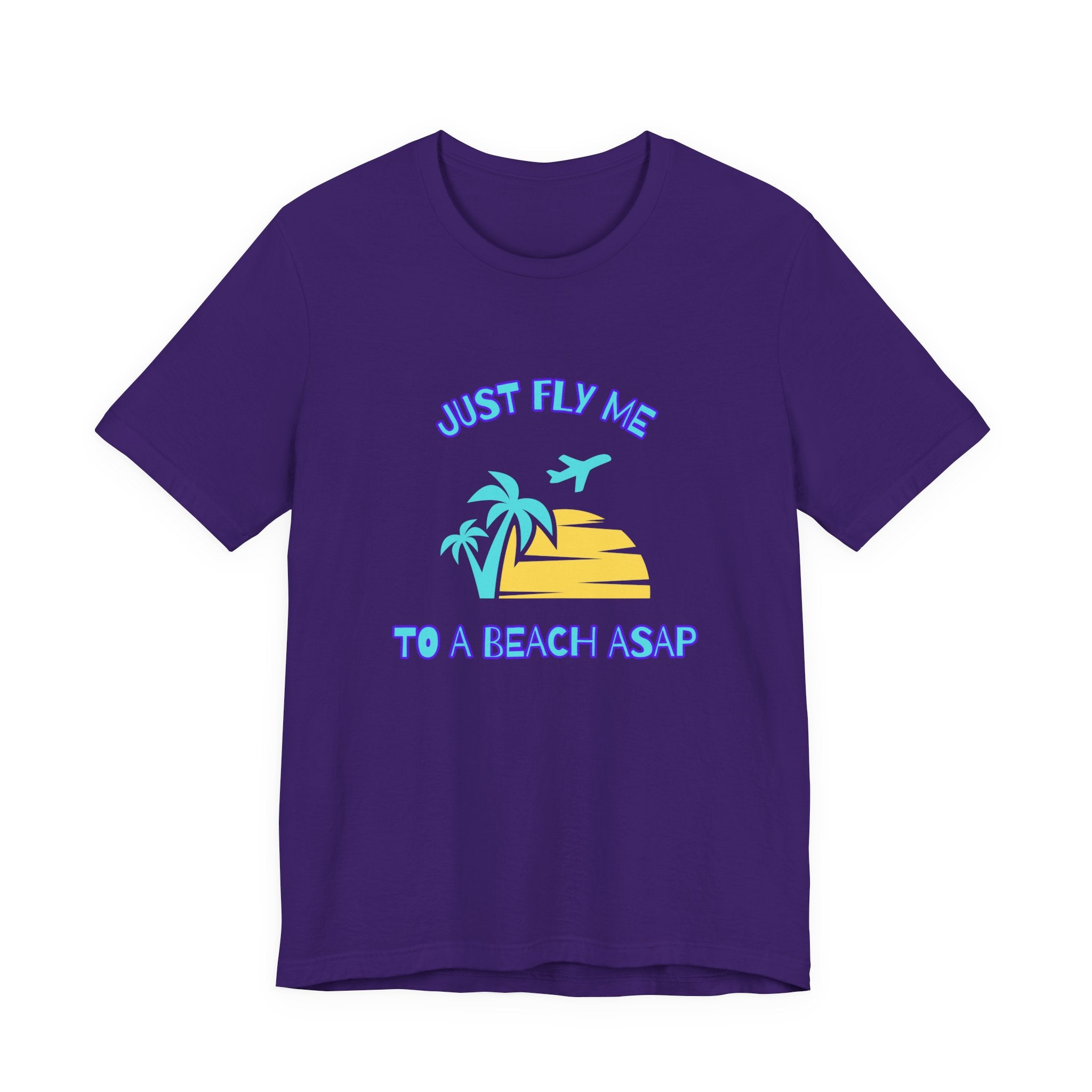 Just Fly Me to a Beach ASAP-Unisex Jersey Short Sleeve Tee