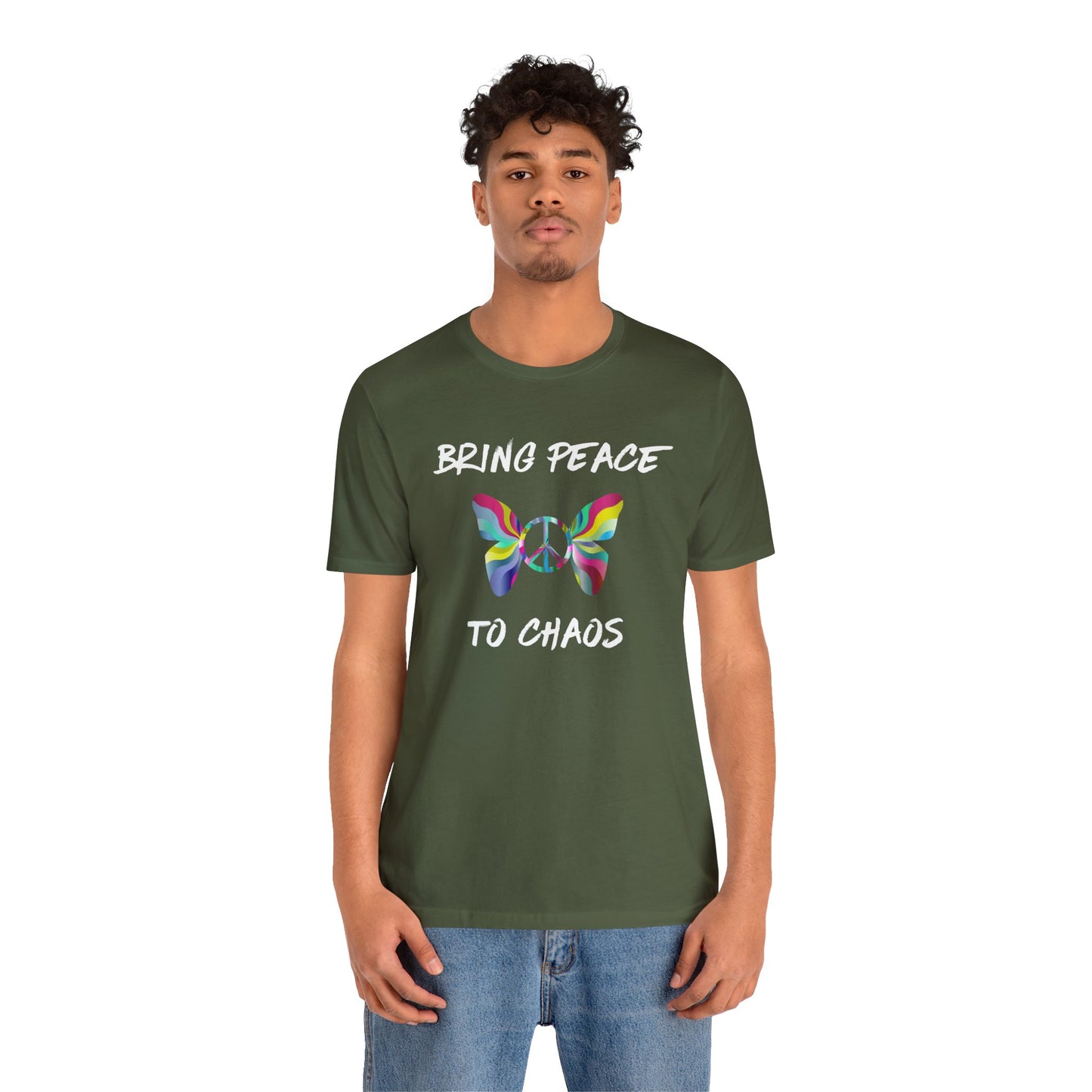 Bring Peace to Chaos-Unisex Jersey Short Sleeve Tee