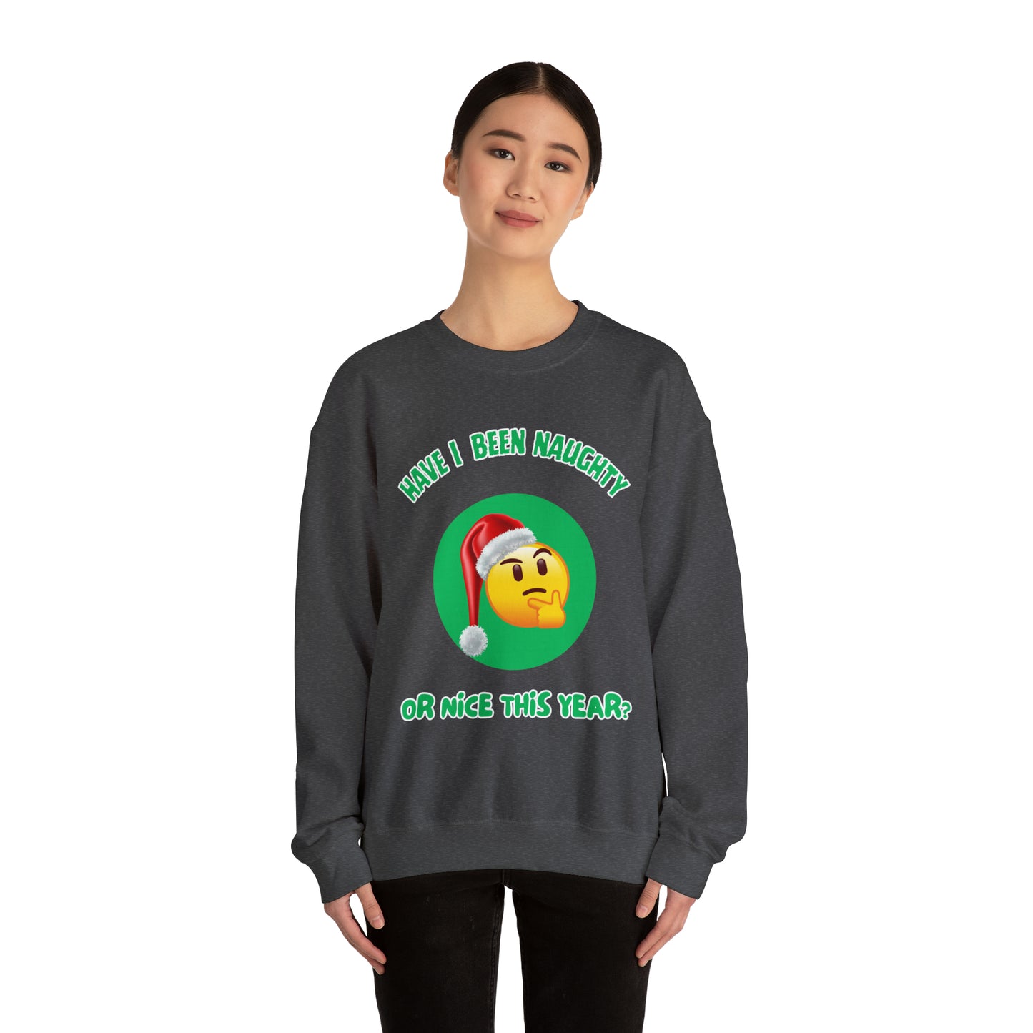 Have I Been Naughty or Nice? Red -Unisex Heavy Blend™ Crewneck Sweatshirt