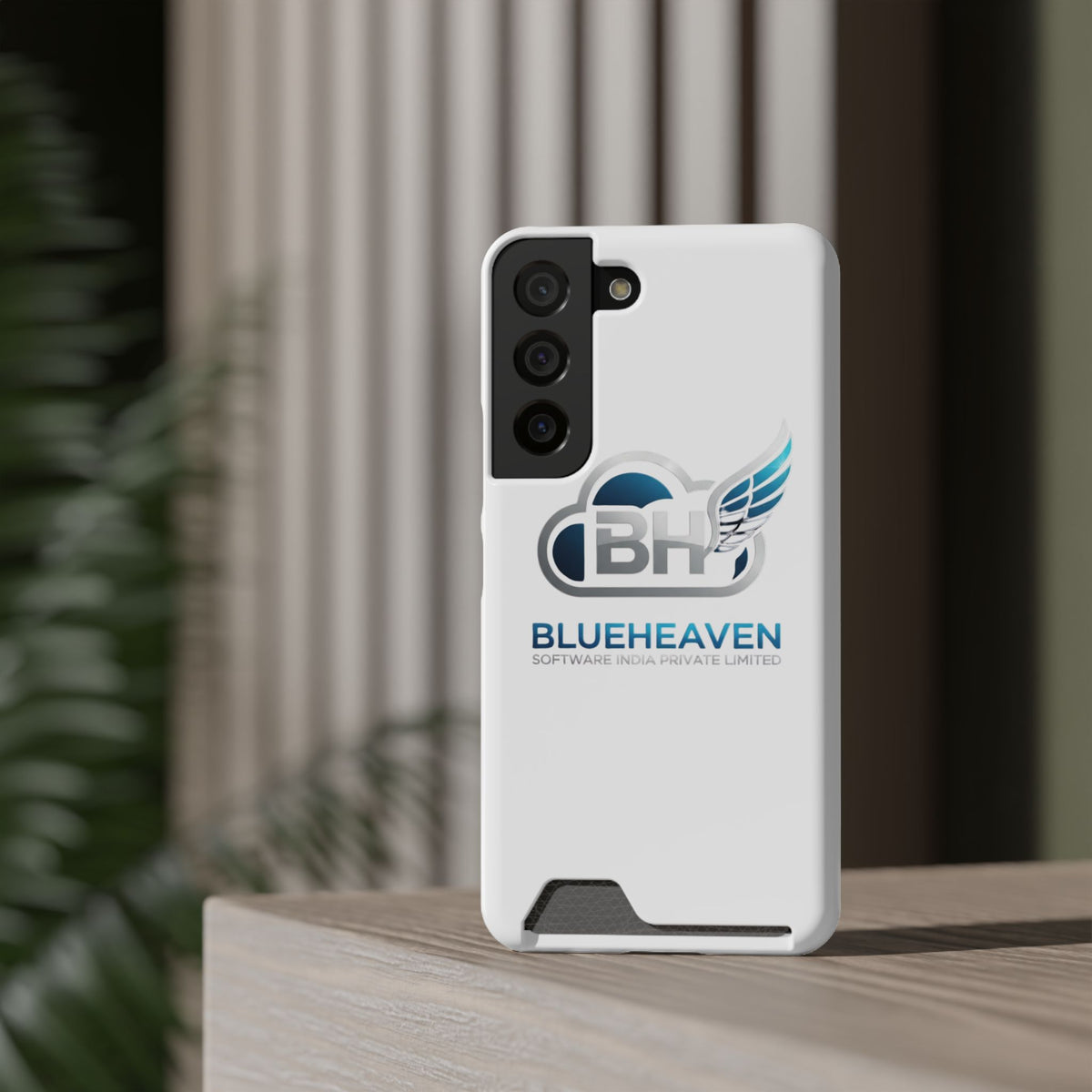 BlueHeaven Logo Phone Case with Card Holder