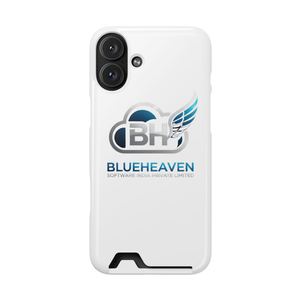 BlueHeaven Logo Phone Case with Card Holder
