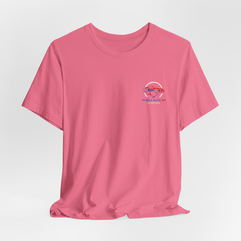 Mobile Auto 101 2nd Ed. (front and back design)-Unisex Jersey Short Sleeve Tee