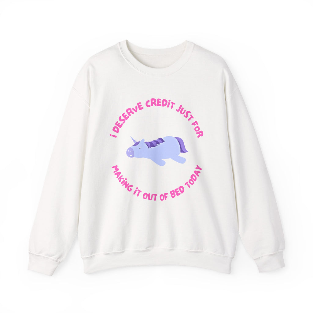 I Deserve Credit (2 Sided Print)-Unisex Heavy Blend™ Crewneck Sweatshirt