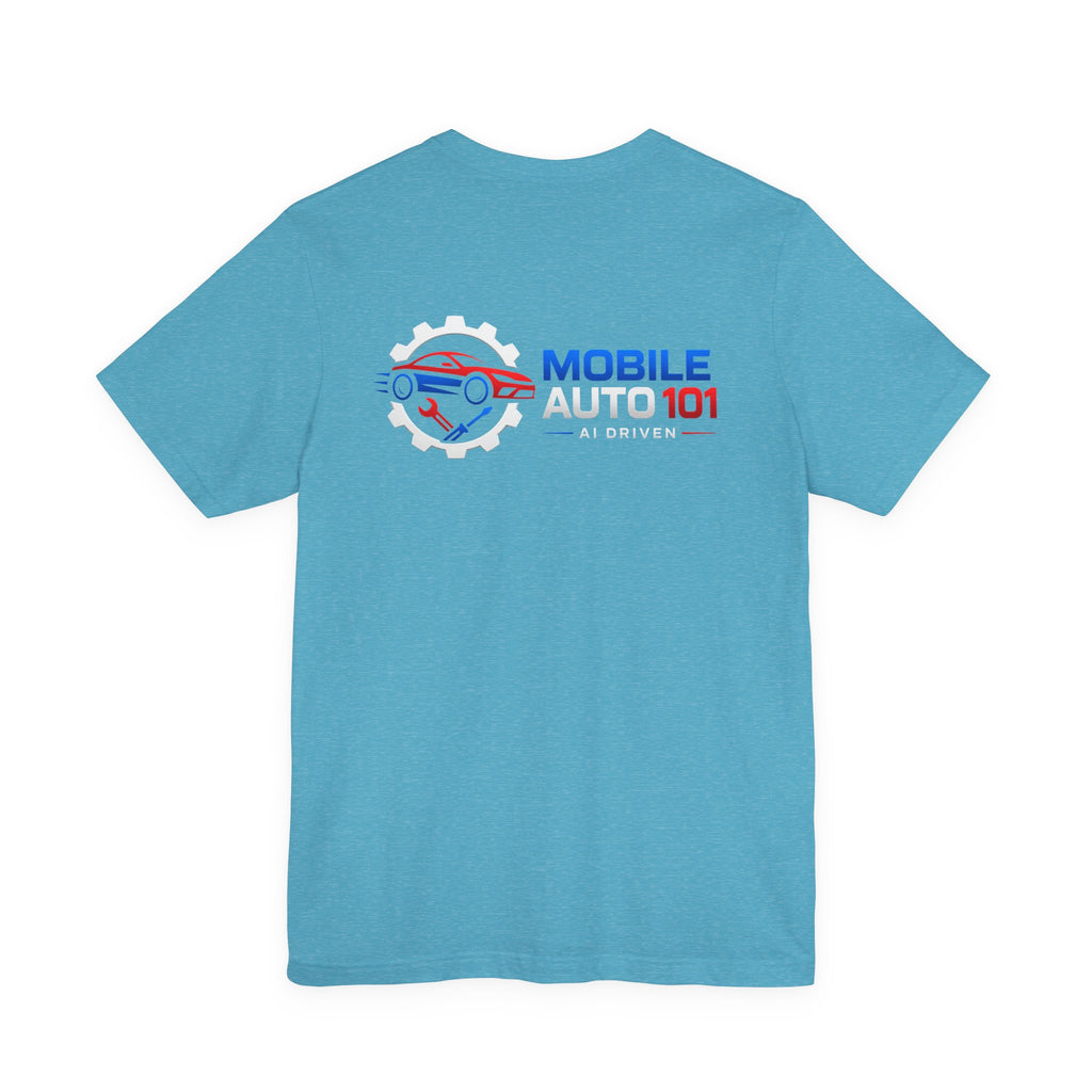 Mobile Auto 101 3rd Ed. (front and back design)-Unisex Jersey Short Sleeve Tee