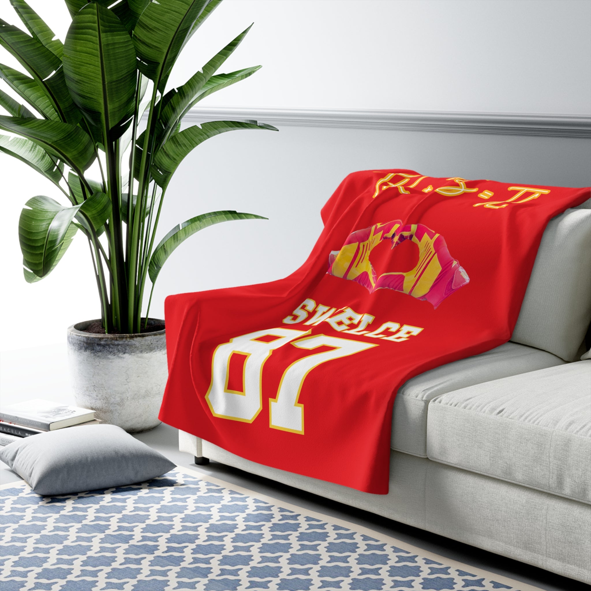 SWELCE TK+TS=TL Original Love Glove Design-Sherpa Fleece Blanket