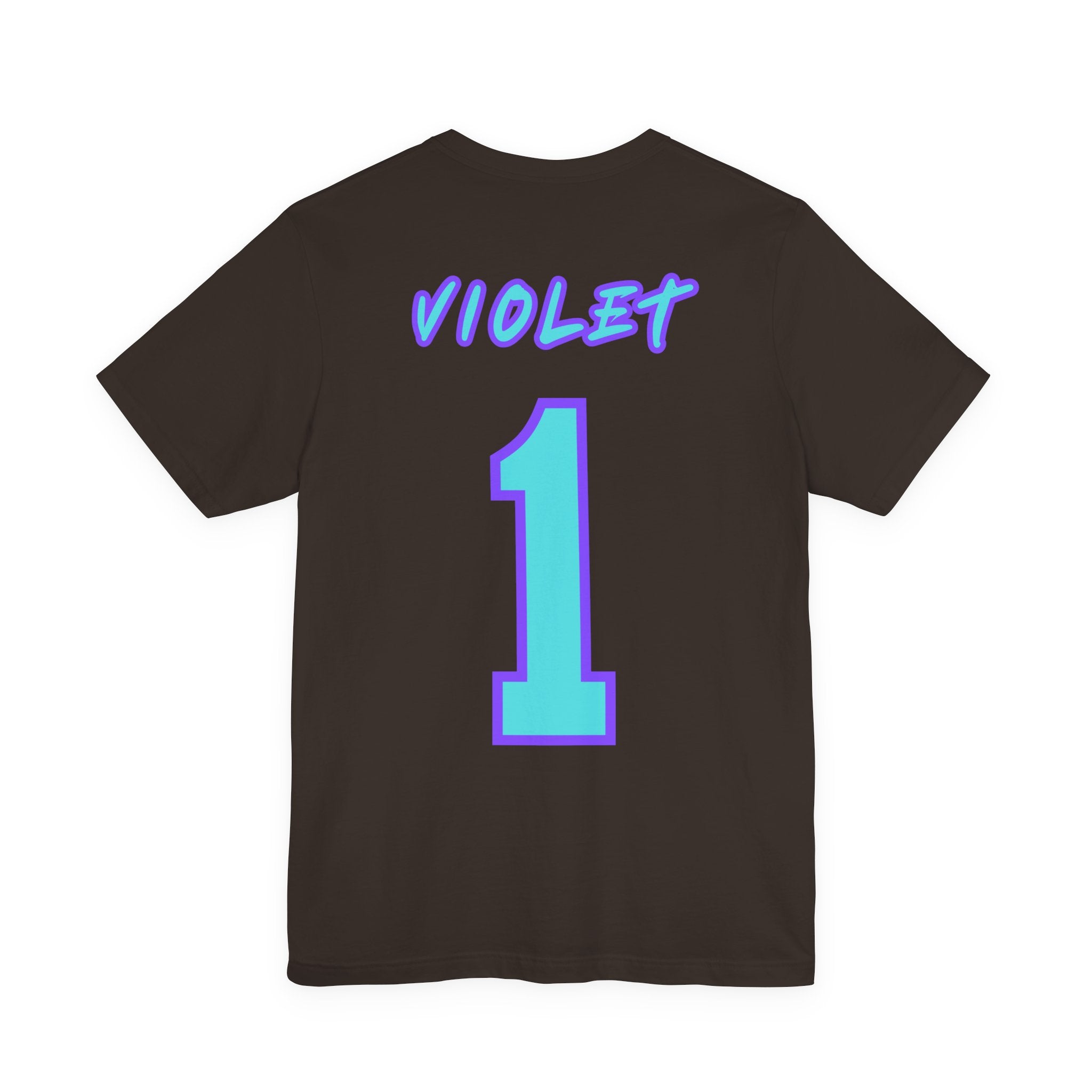 What Color are Your Wings? Violet #1-Unisex Jersey Short Sleeve Tee