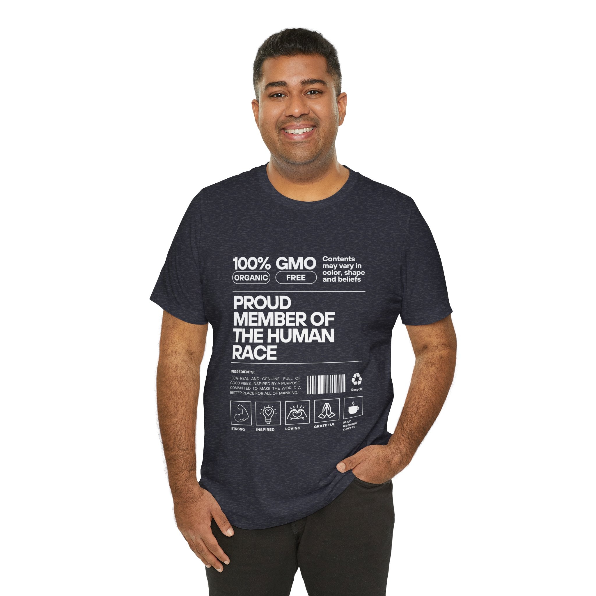 Proud Member of the Human Race-Unisex Jersey Short Sleeve Tee