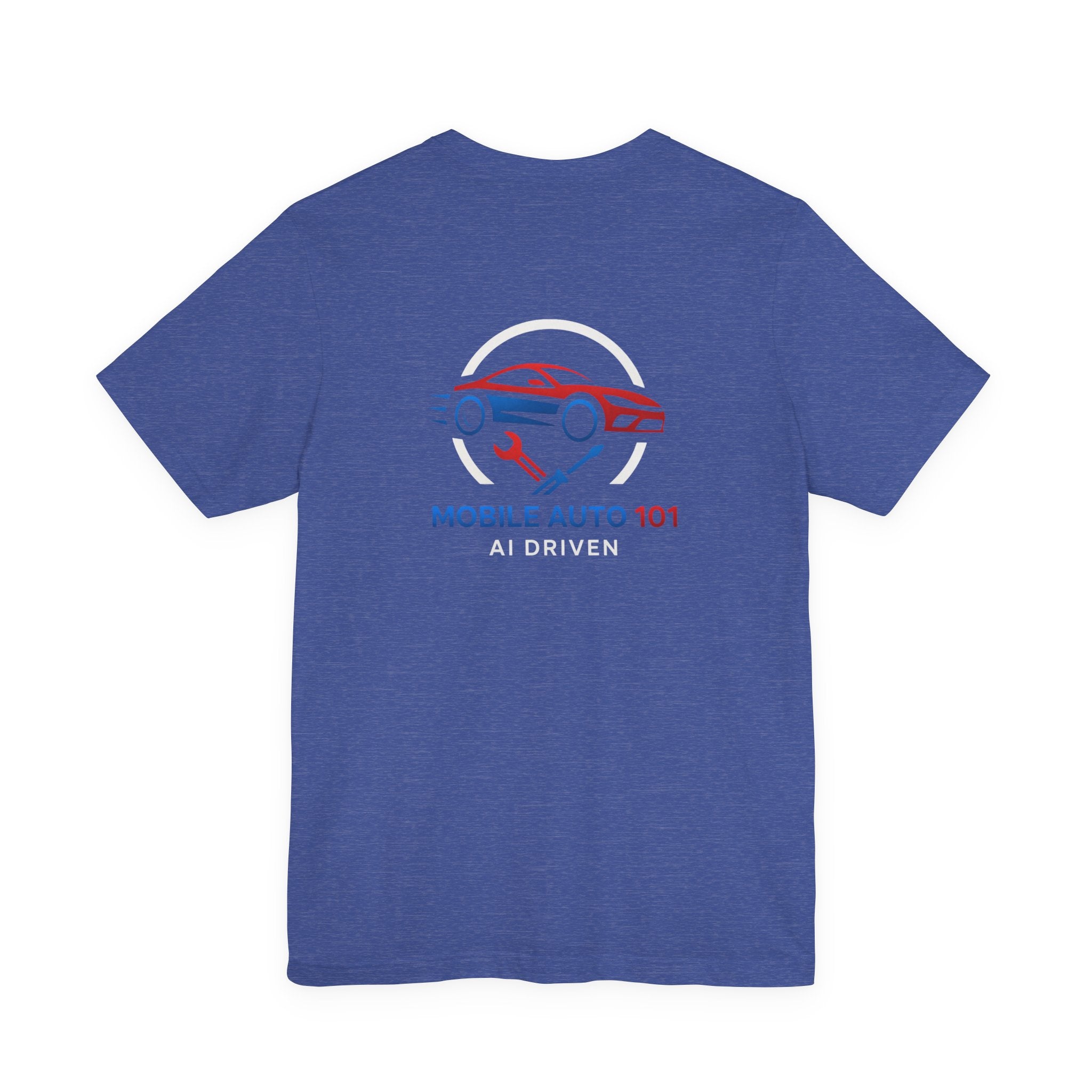 Mobile Auto 101 2nd Ed. (front and back design)-Unisex Jersey Short Sleeve Tee