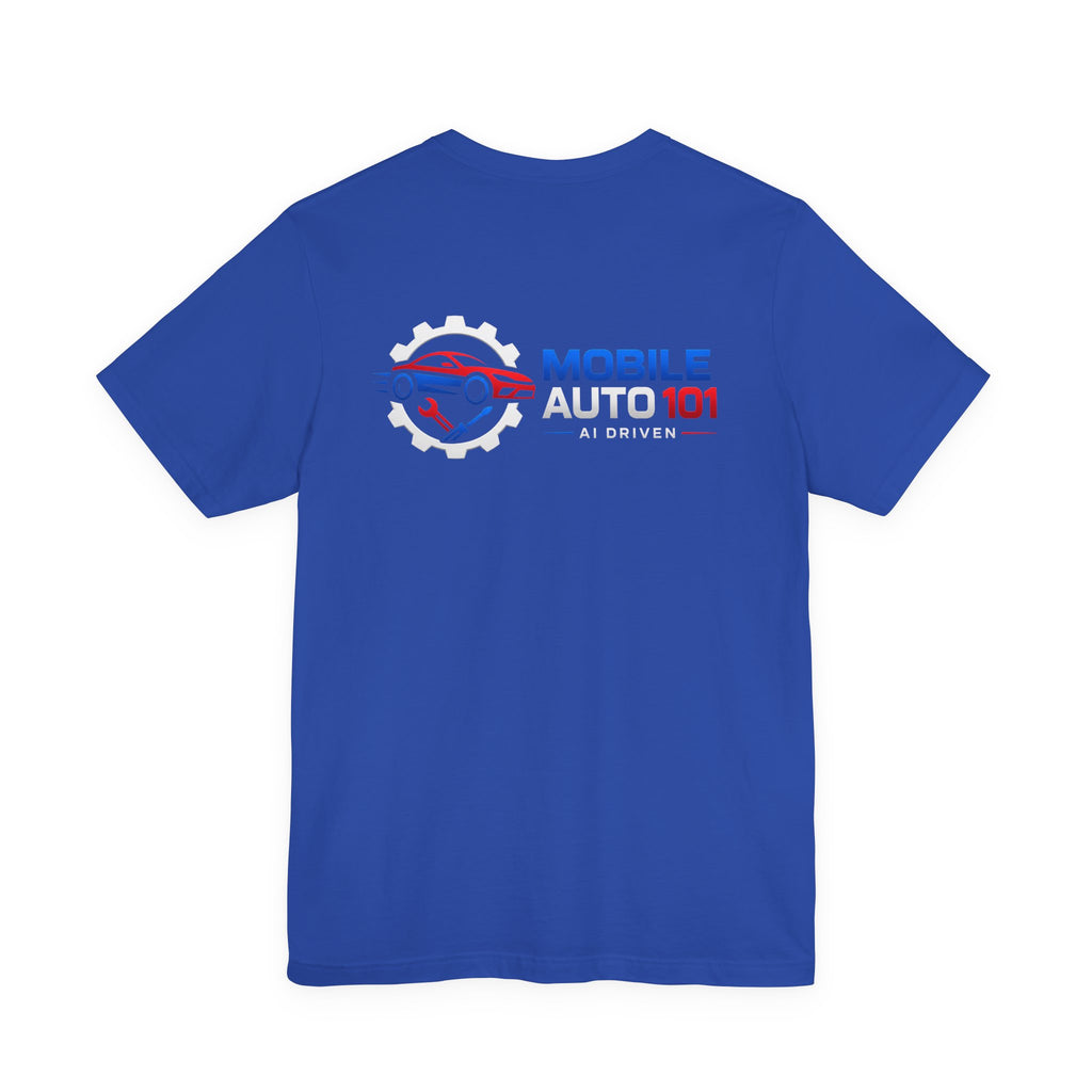 Mobile Auto 101 3rd Ed. (front and back design)-Unisex Jersey Short Sleeve Tee