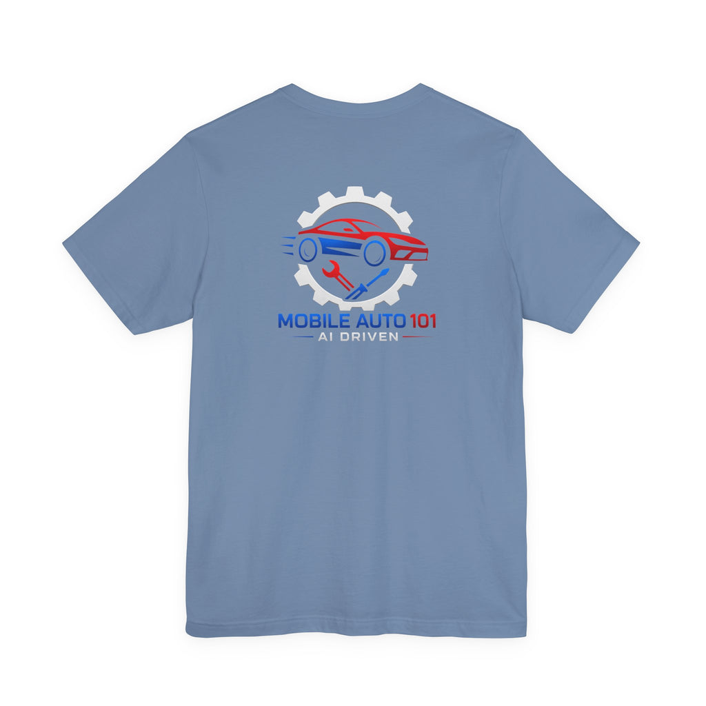 Mobile Auto 101 3rd Ed. (front and back design)-Unisex Jersey Short Sleeve Tee