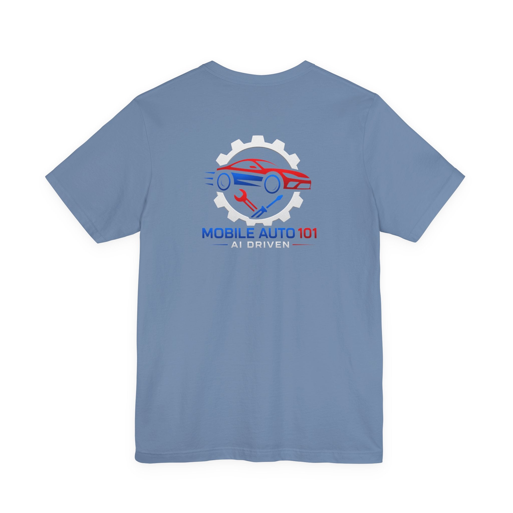 Mobile Auto 101 3rd Ed. (front and back design)-Unisex Jersey Short Sleeve Tee