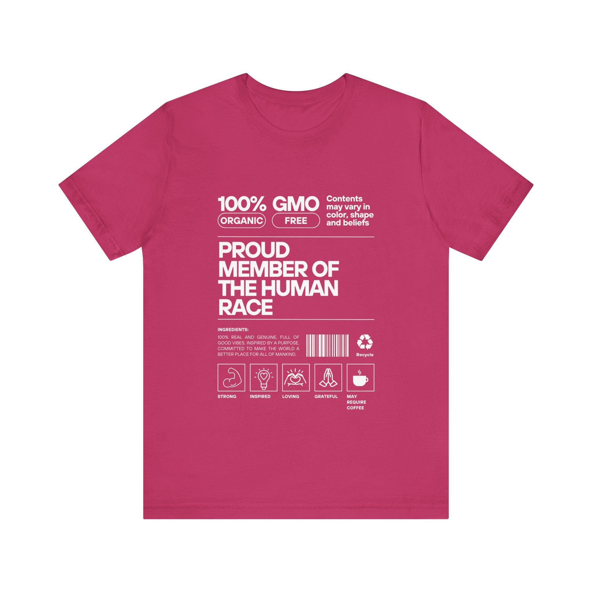 Proud Member of the Human Race-Unisex Jersey Short Sleeve Tee