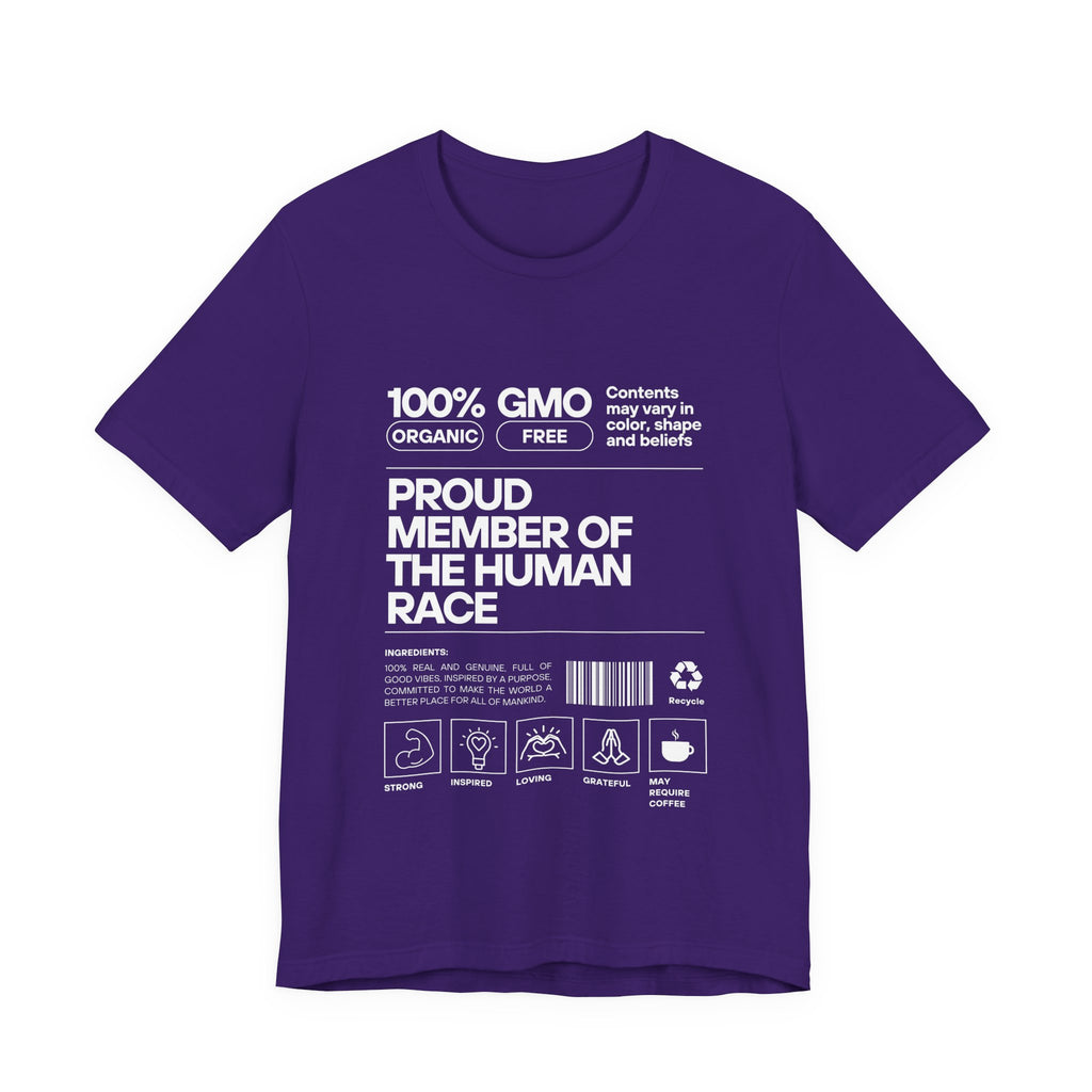 Proud Member of the Human Race-Unisex Jersey Short Sleeve Tee