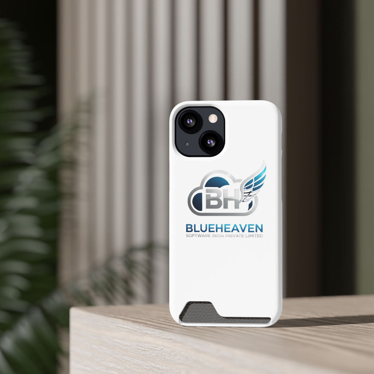 BlueHeaven Logo Phone Case with Card Holder