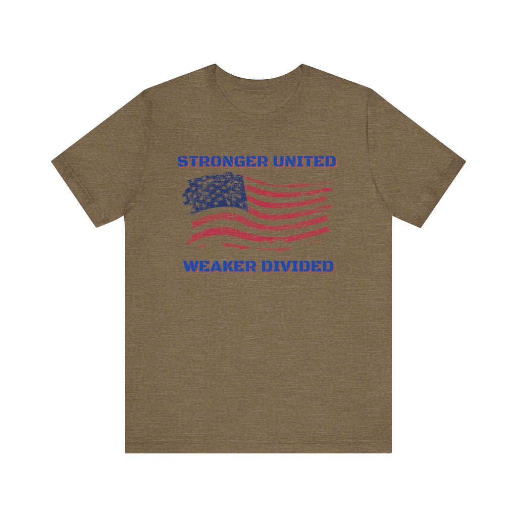Stronger United Weaker Divided-Unisex Jersey Short Sleeve Tee