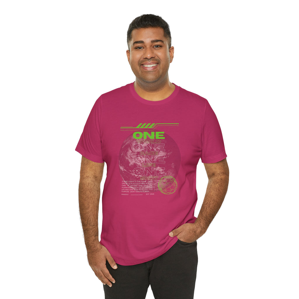 One World-Unisex Jersey Short Sleeve Tee