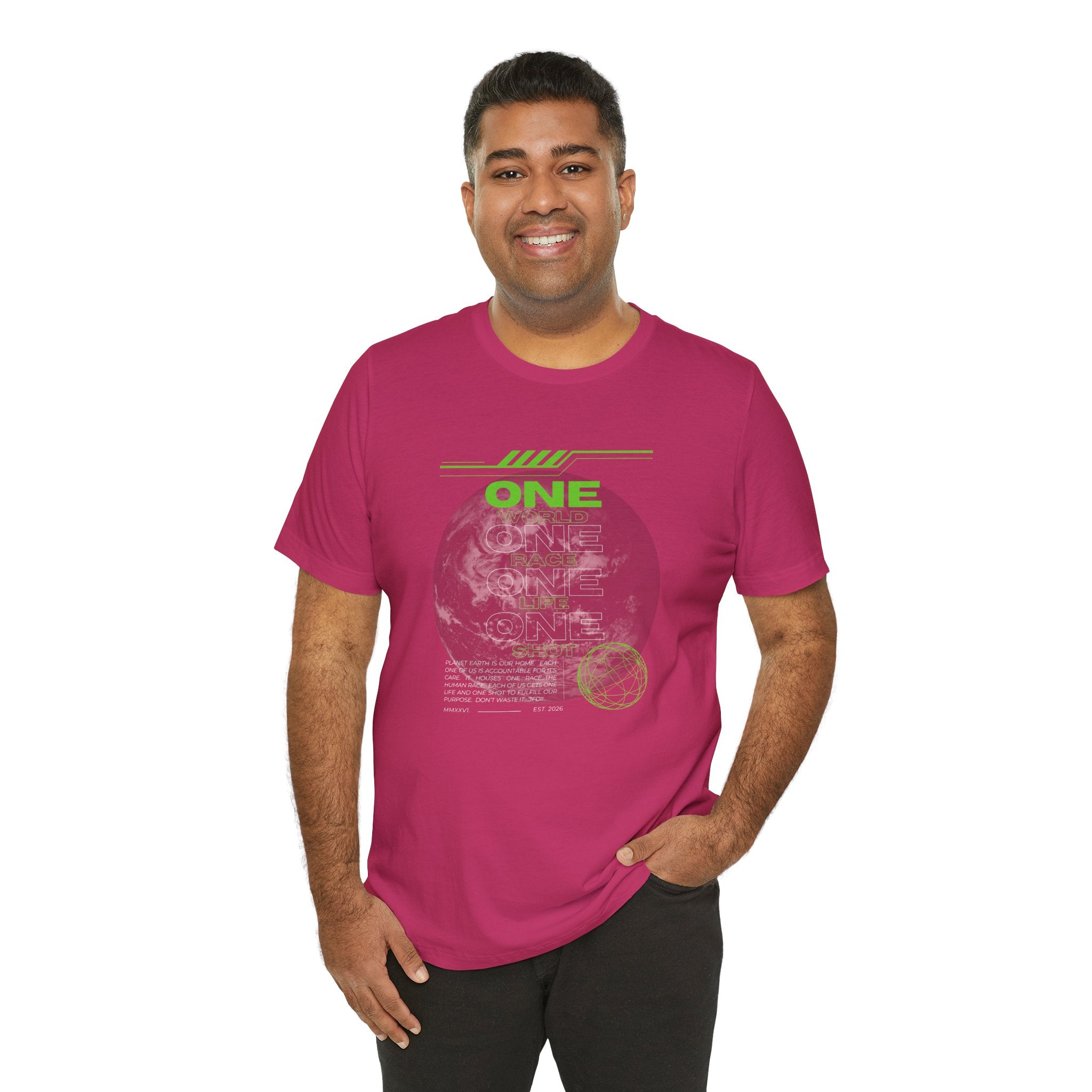 One World-Unisex Jersey Short Sleeve Tee