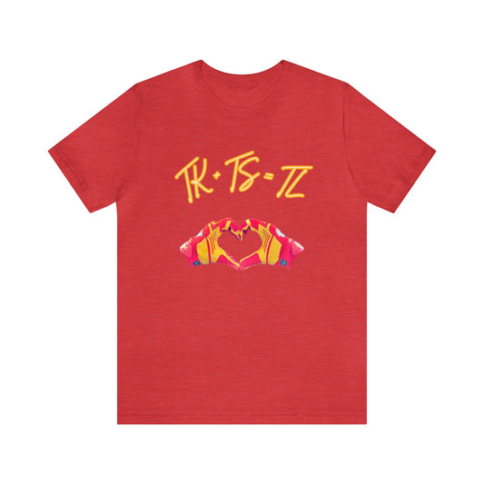 SWELCE TK+TS=TL Original Love Glove Design (Vers#3 for Red) Jersey-Unisex Jersey Short Sleeve Tee