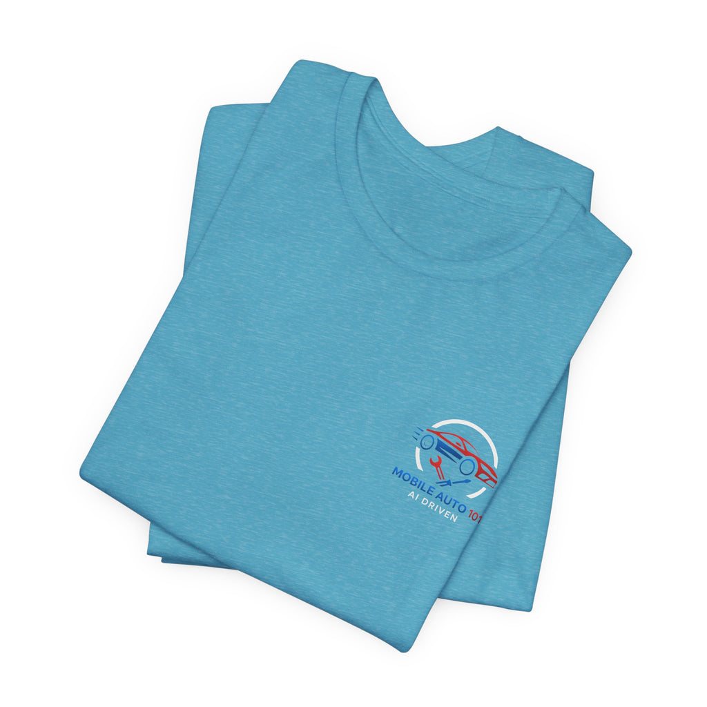 Mobile Auto 101 2nd Ed. (front and back design)-Unisex Jersey Short Sleeve Tee