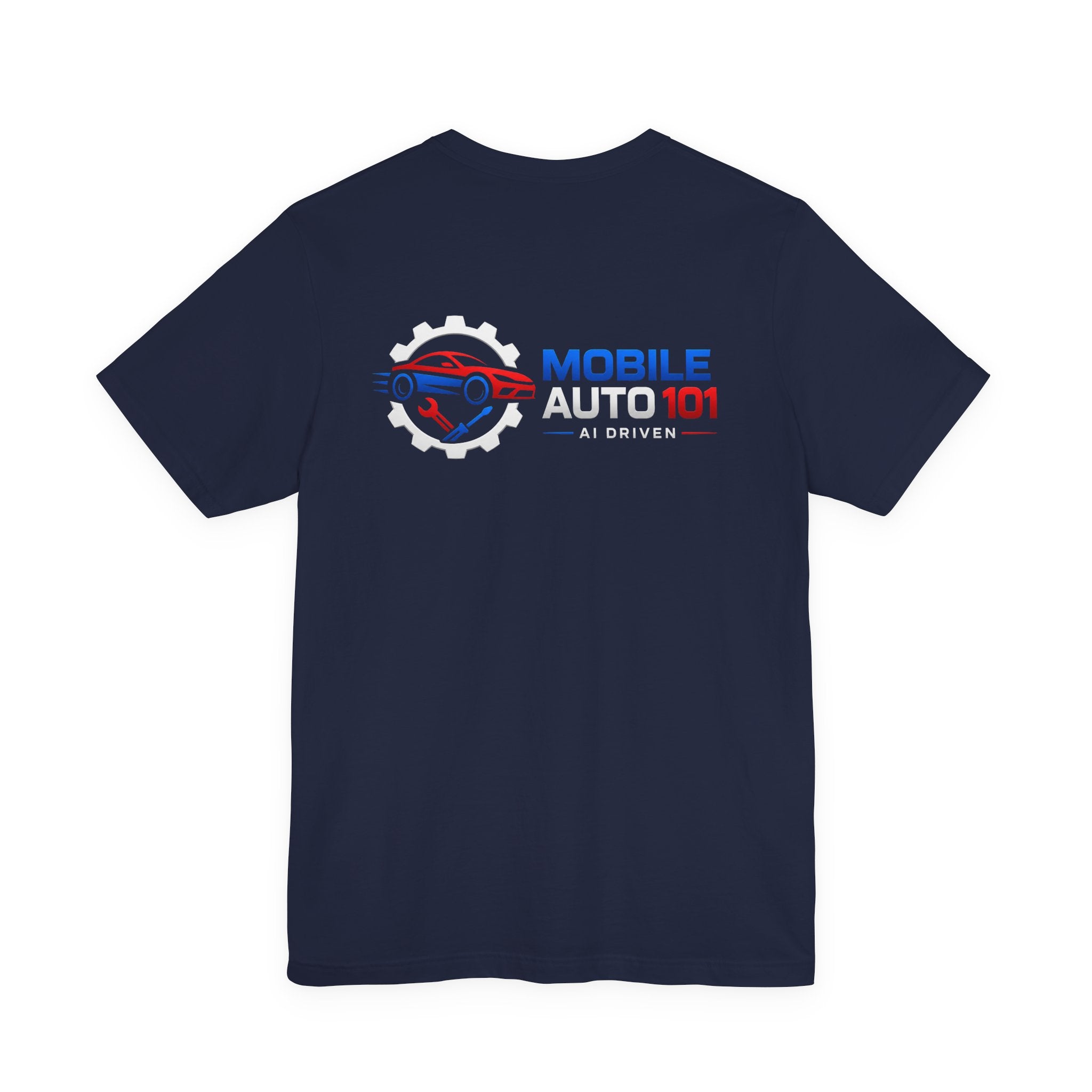 Mobile Auto 101 3rd Ed. (front and back design)-Unisex Jersey Short Sleeve Tee