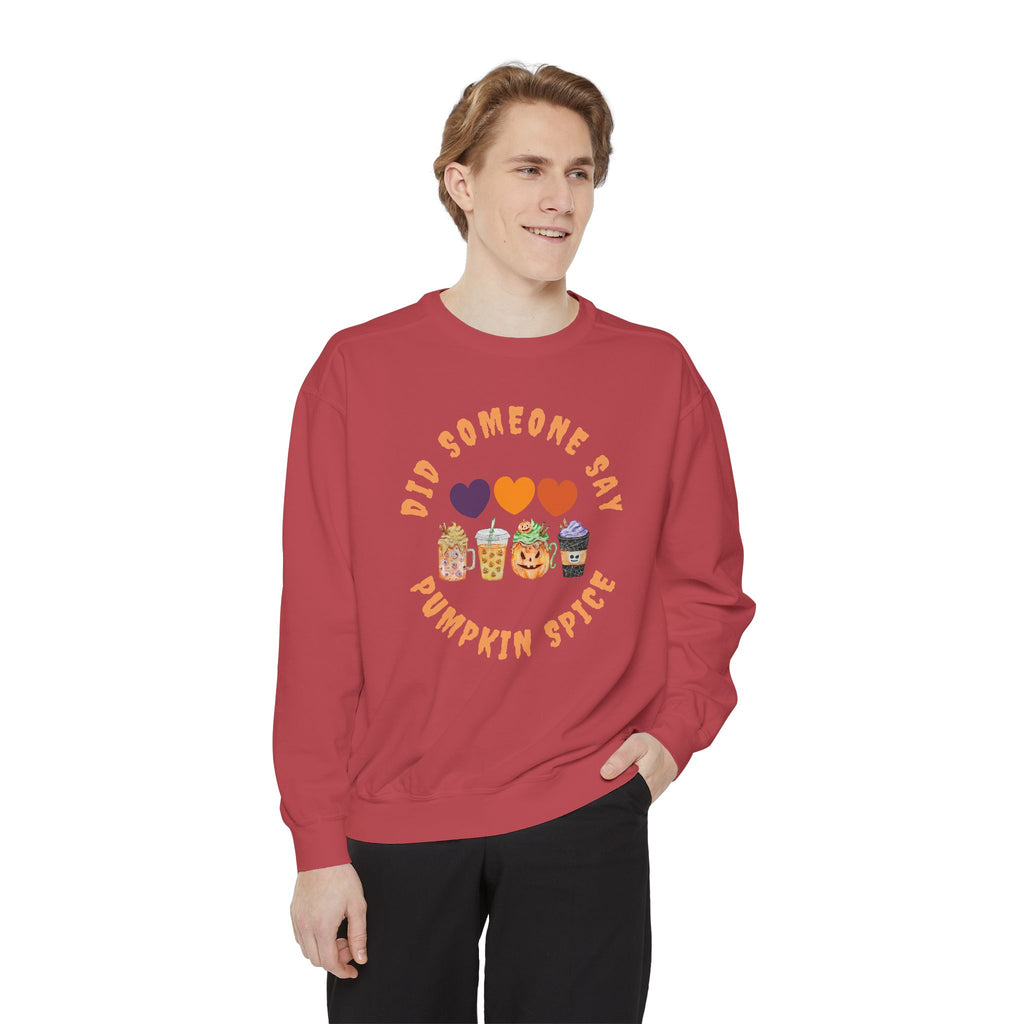 Pumpkin Spice Sweatshirt, Cozy Crewneck for Fall, Unisex Sweatshirt, Cute Autumn Apparel, Perfect for Halloween or Thanksgiving