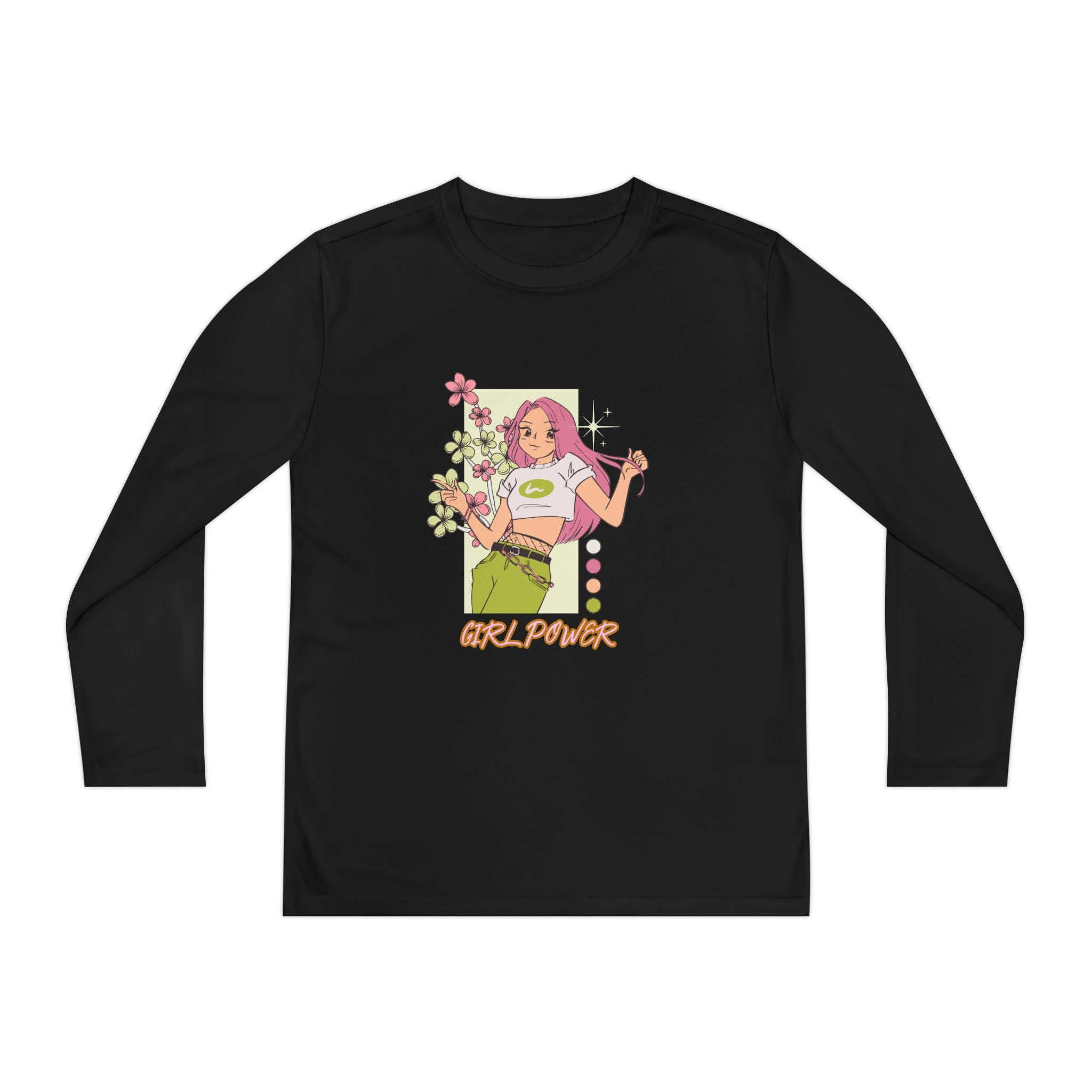 Girl Power-Youth Long Sleeve Competitor Tee