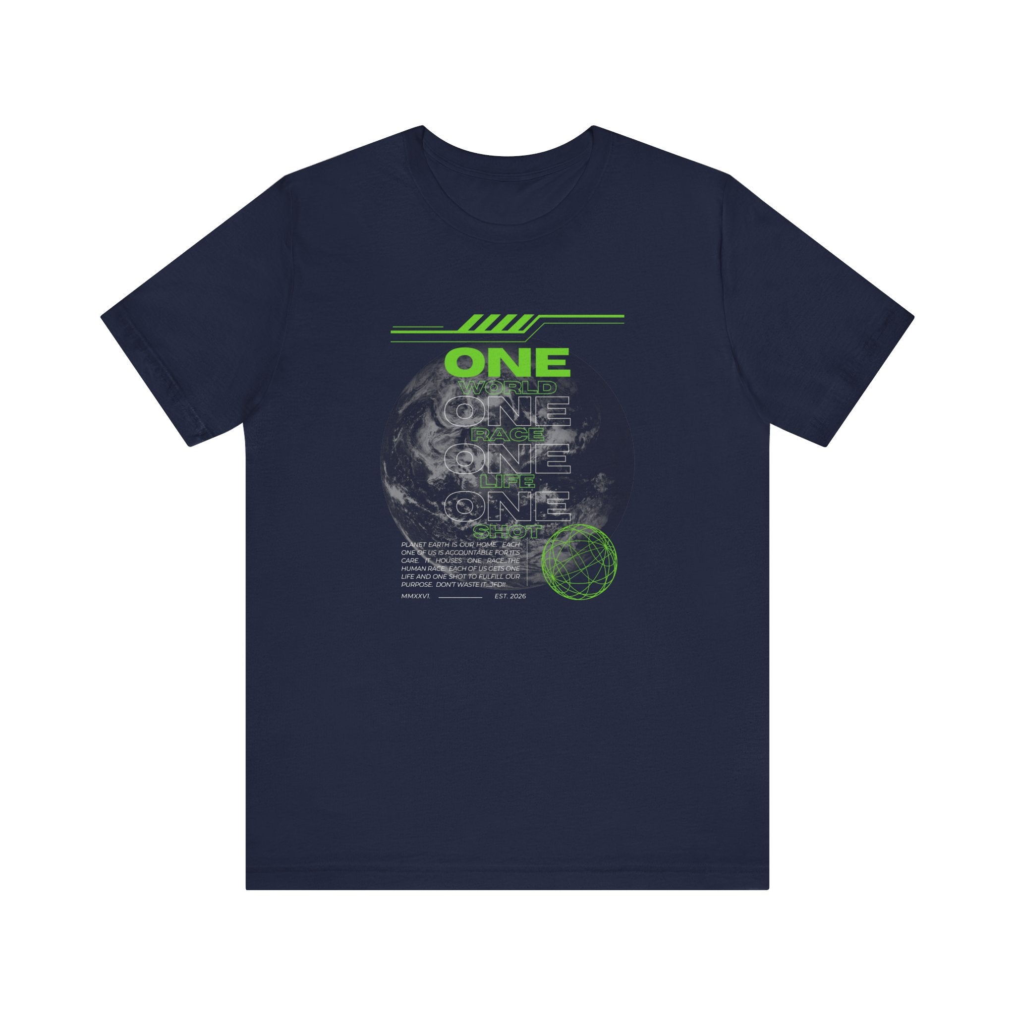 One World-Unisex Jersey Short Sleeve Tee