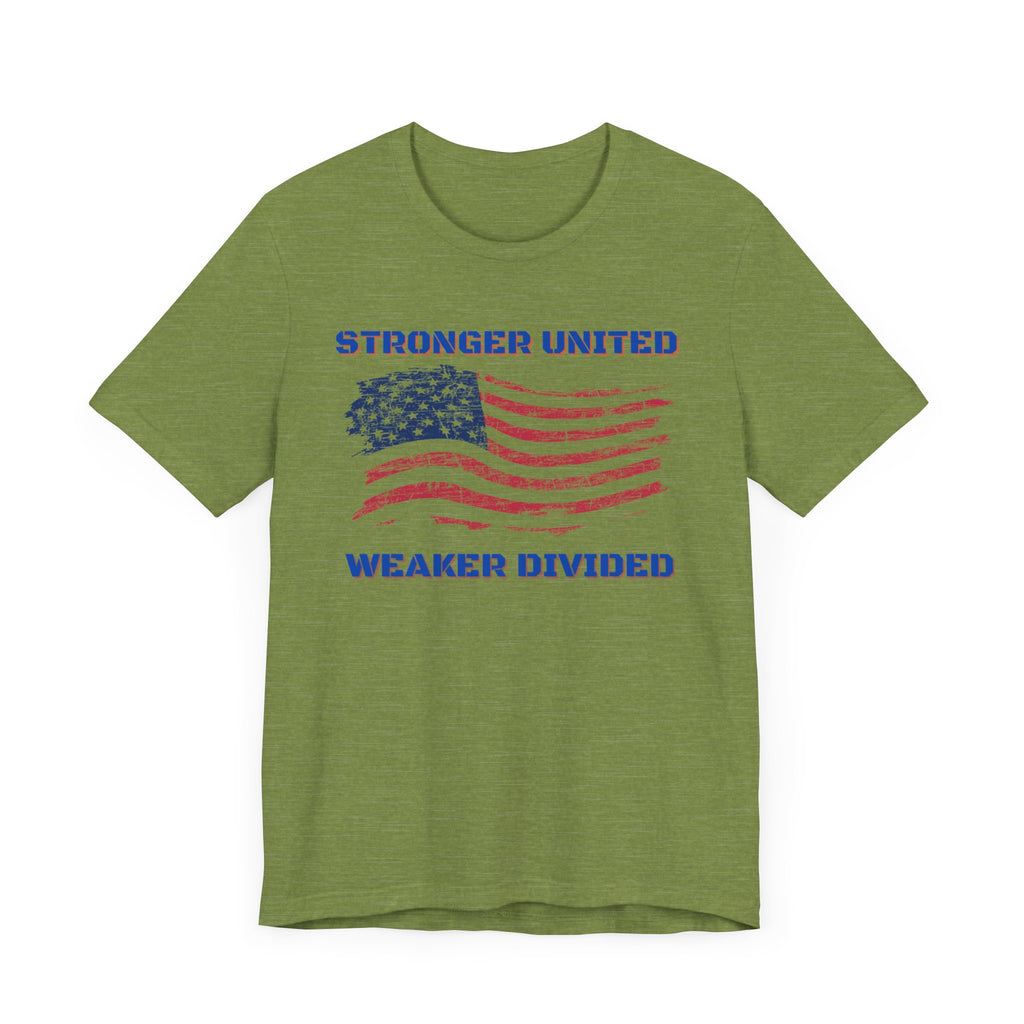 Stronger United Weaker Divided-Unisex Jersey Short Sleeve Tee