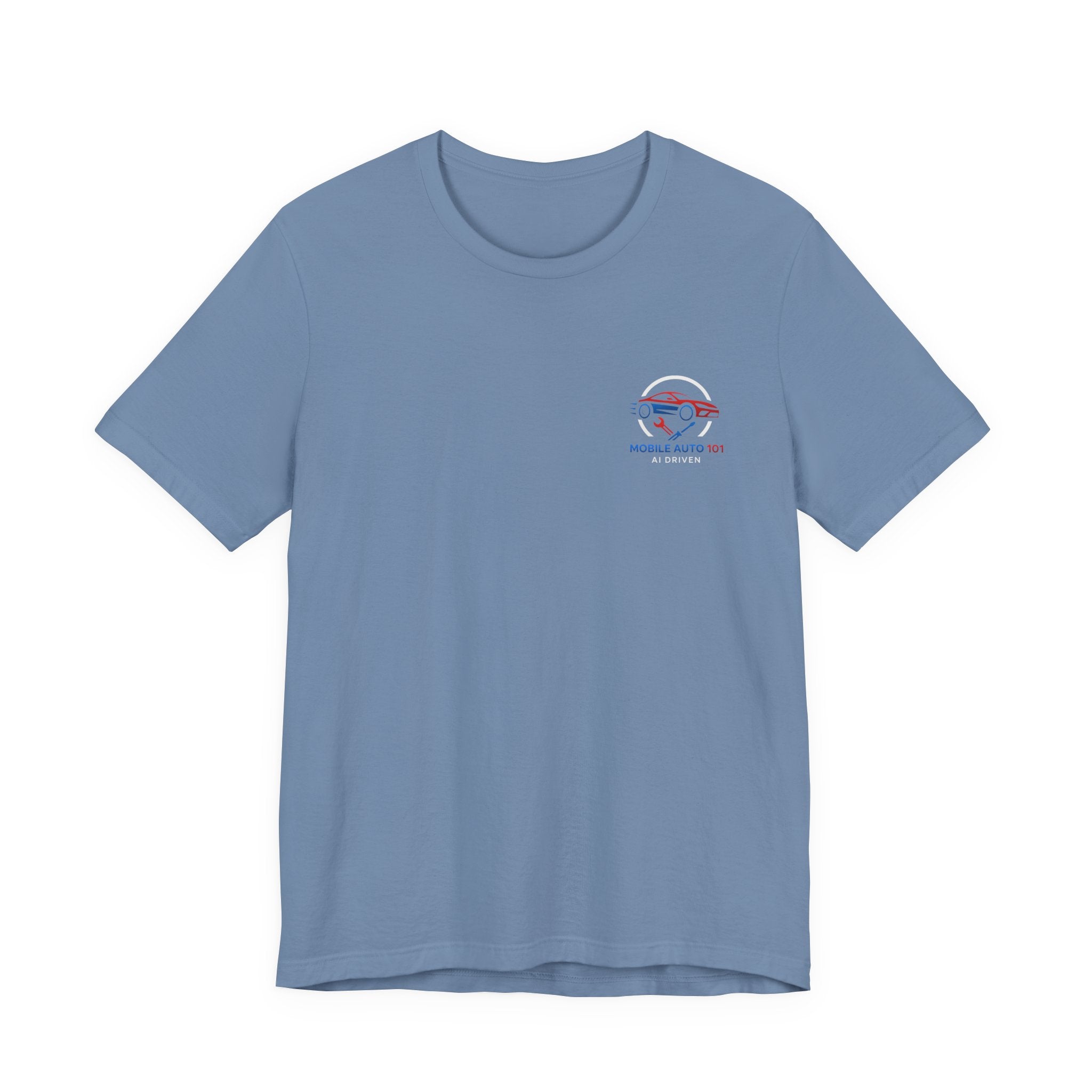 Mobile Auto 101 2nd Ed. (front and back design)-Unisex Jersey Short Sleeve Tee