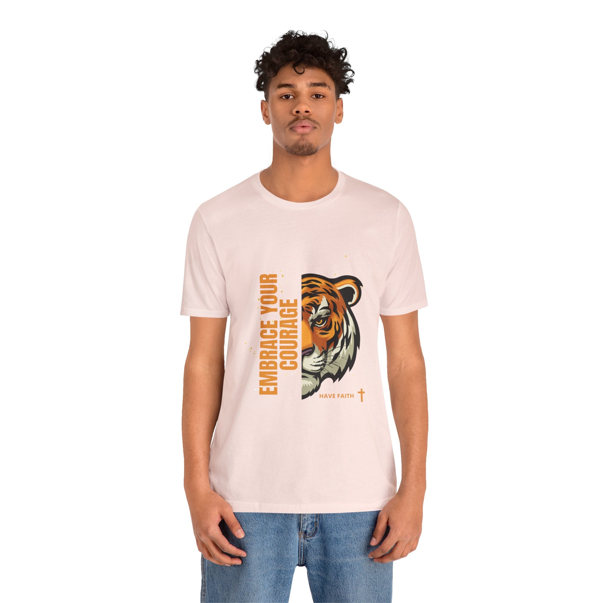 Embrace Your Courage Have Faith-Unisex Jersey Short Sleeve Tee