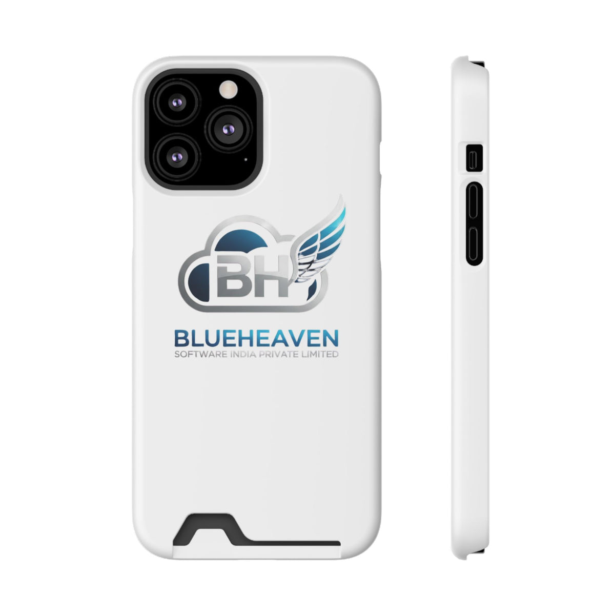 BlueHeaven Logo Phone Case with Card Holder
