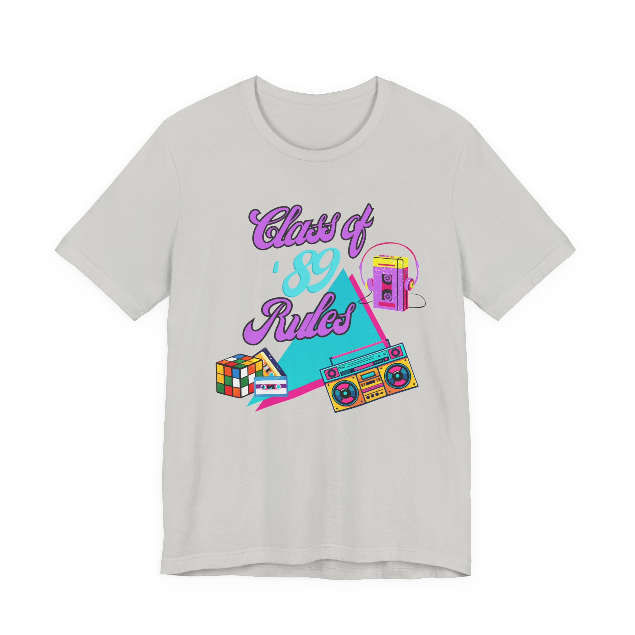 Class of '89 Rules Version 1-Unisex Jersey Short Sleeve Tee - Image 17