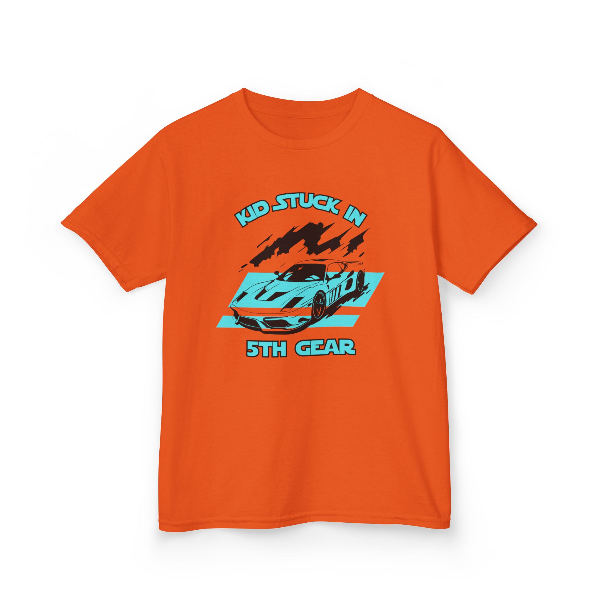 Stuck In 5th Gear-Kids Heavy Cotton™ Tee - Image 15