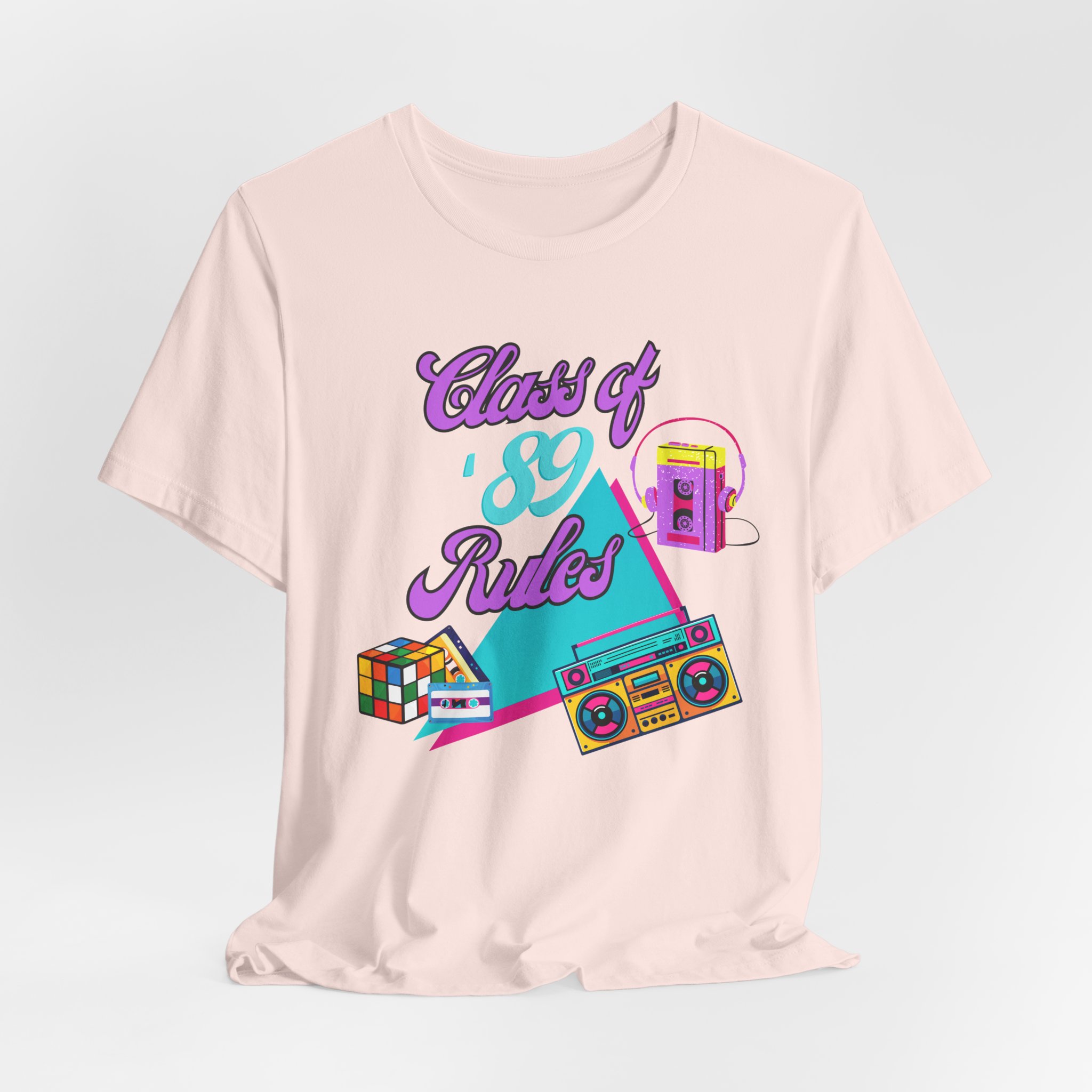 Class of '89 Rules Version 1-Unisex Jersey Short Sleeve Tee - Image 8