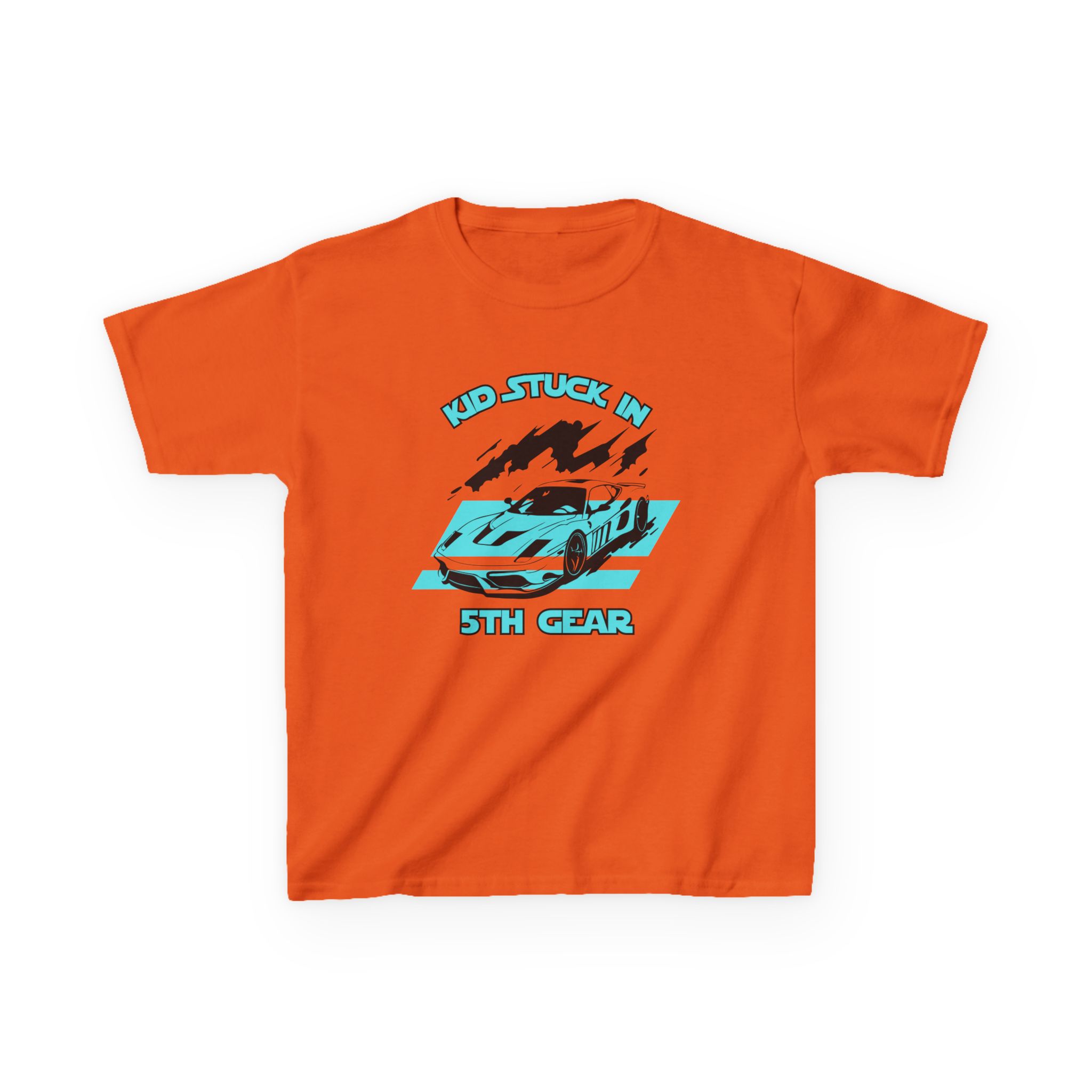 Stuck In 5th Gear-Kids Heavy Cotton™ Tee - Image 13