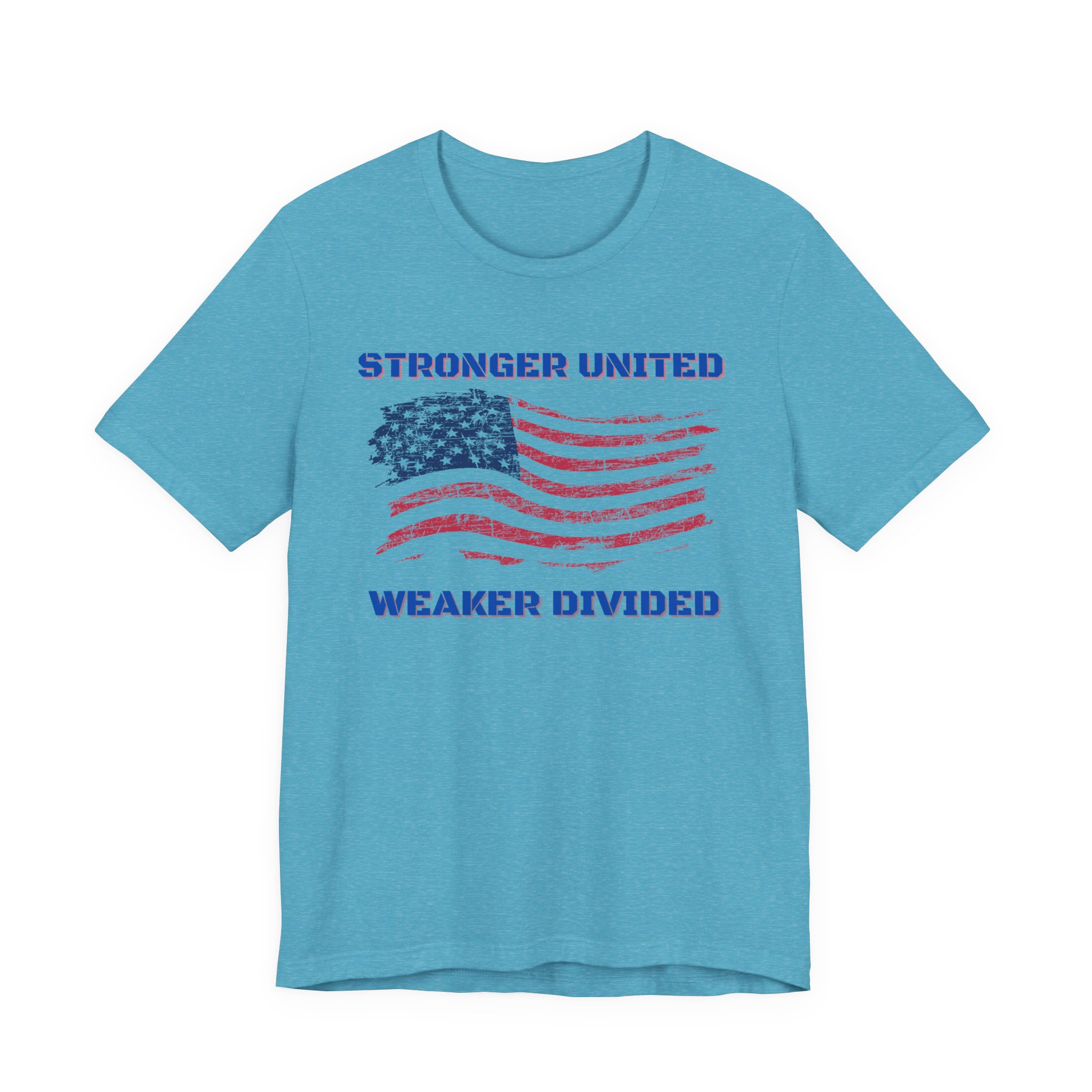 Stronger United Weaker Divided-Unisex Jersey Short Sleeve Tee - Image 57