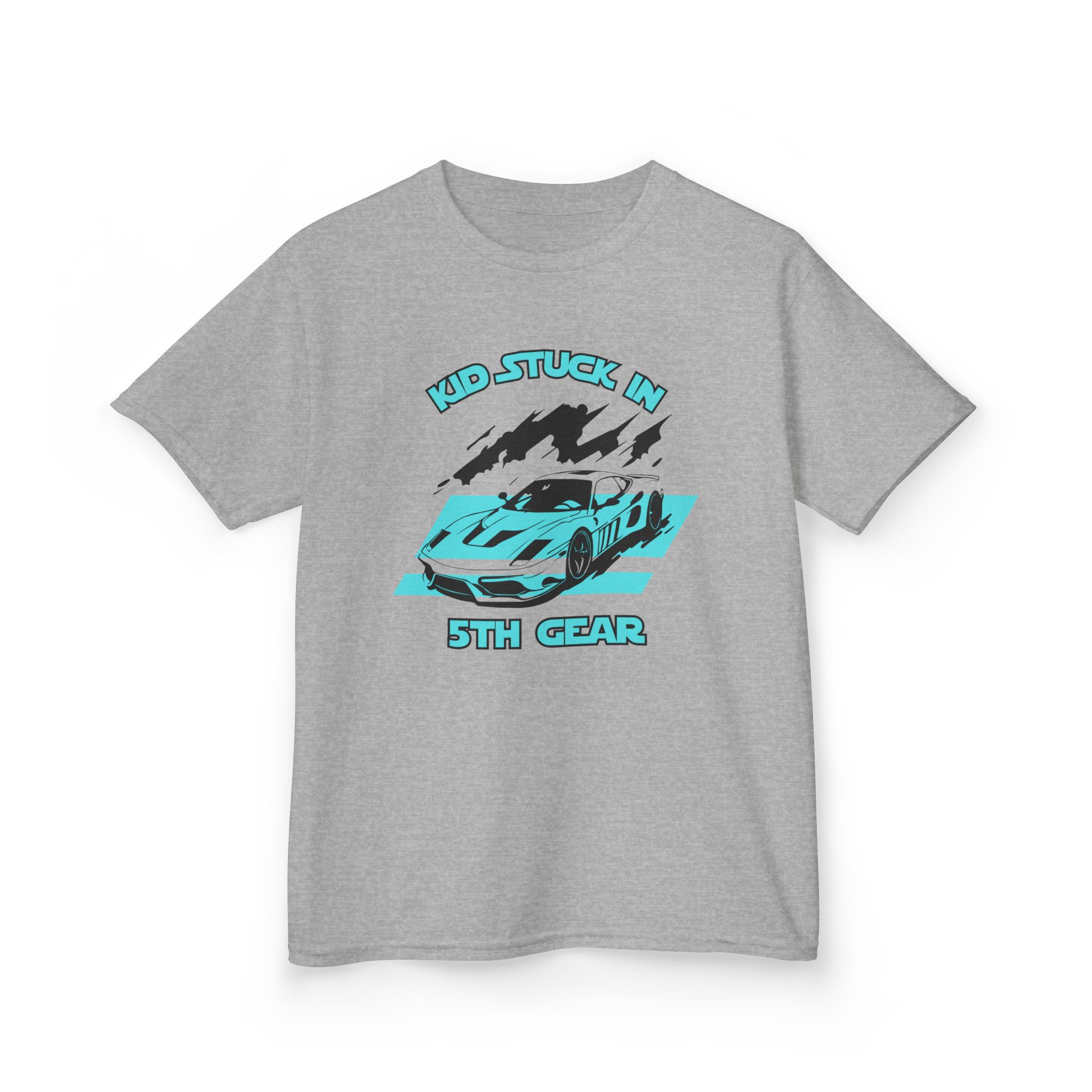 Stuck In 5th Gear-Kids Heavy Cotton™ Tee - Image 3