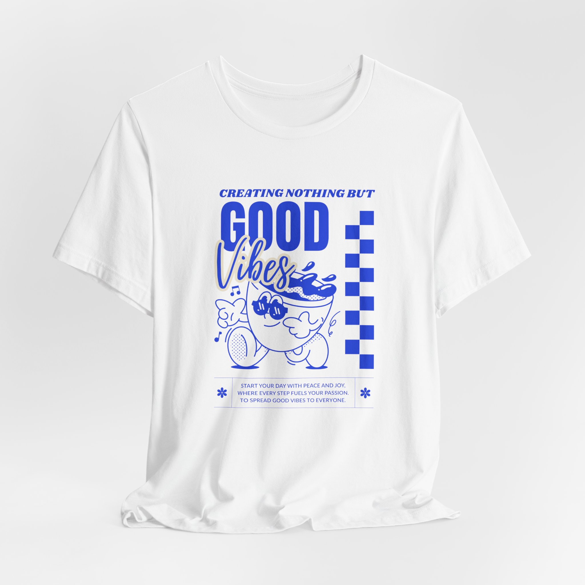 Creating Nothing But Good Vibes-Unisex Jersey Short Sleeve Tee - Image 4