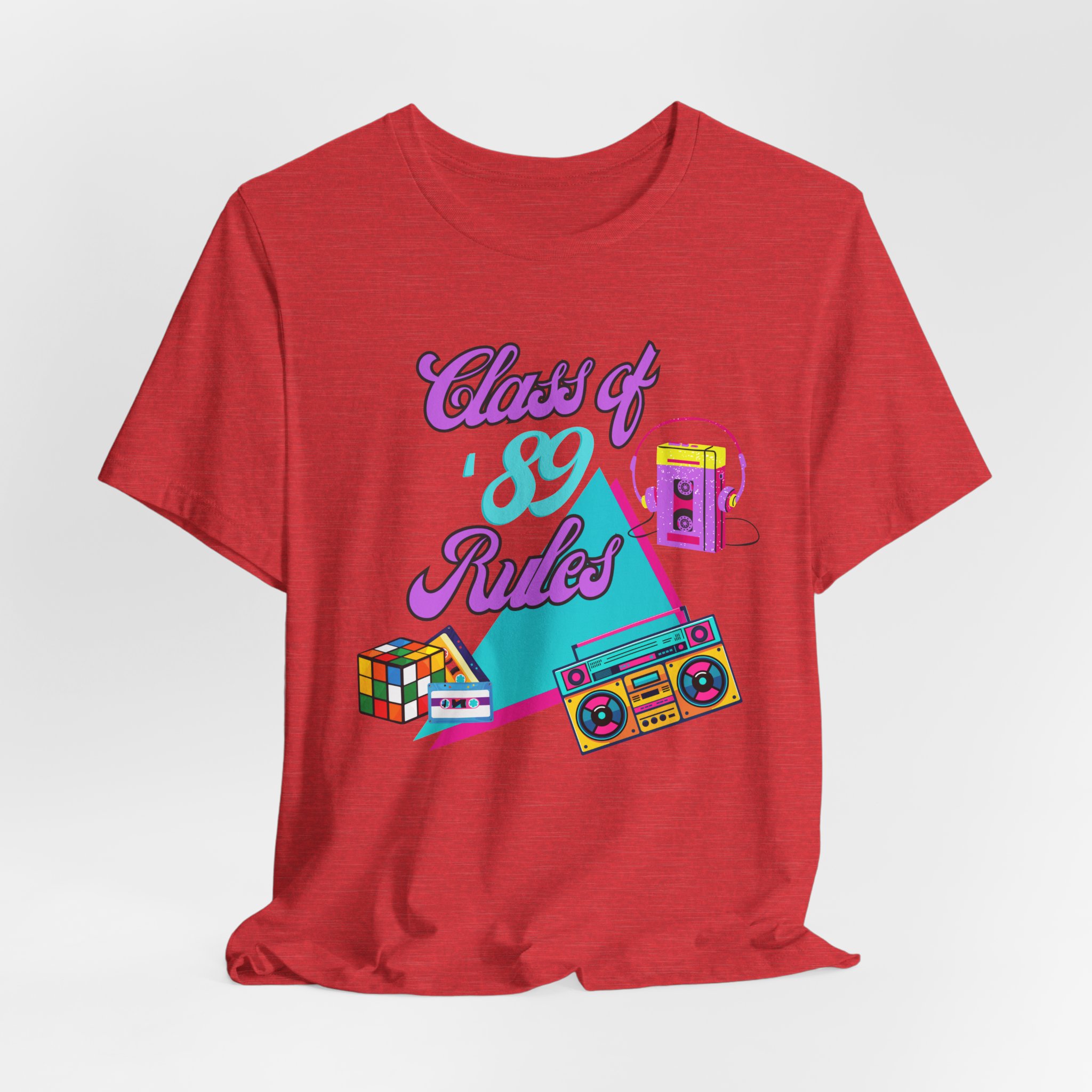 Class of '89 Rules Version 1-Unisex Jersey Short Sleeve Tee - Image 68