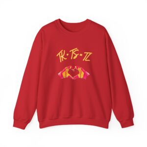 SWELCE TK+TS=TL Original Love Glove Design (Vers#3 for red)-Unisex Crewneck Sweatshirt