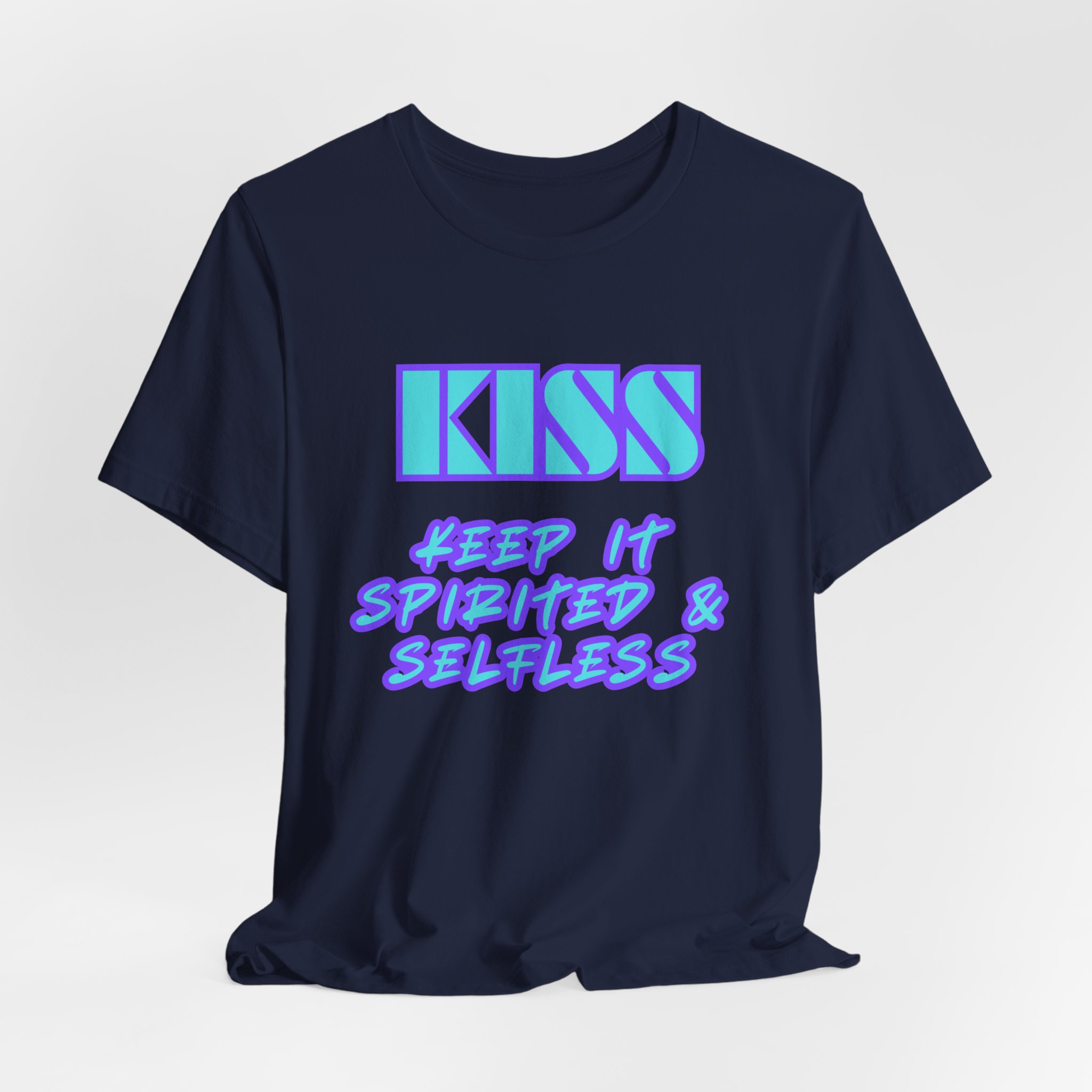 KISS Keep It Spirited & Selfless-Unisex Jersey Short Sleeve Tee - Image 56