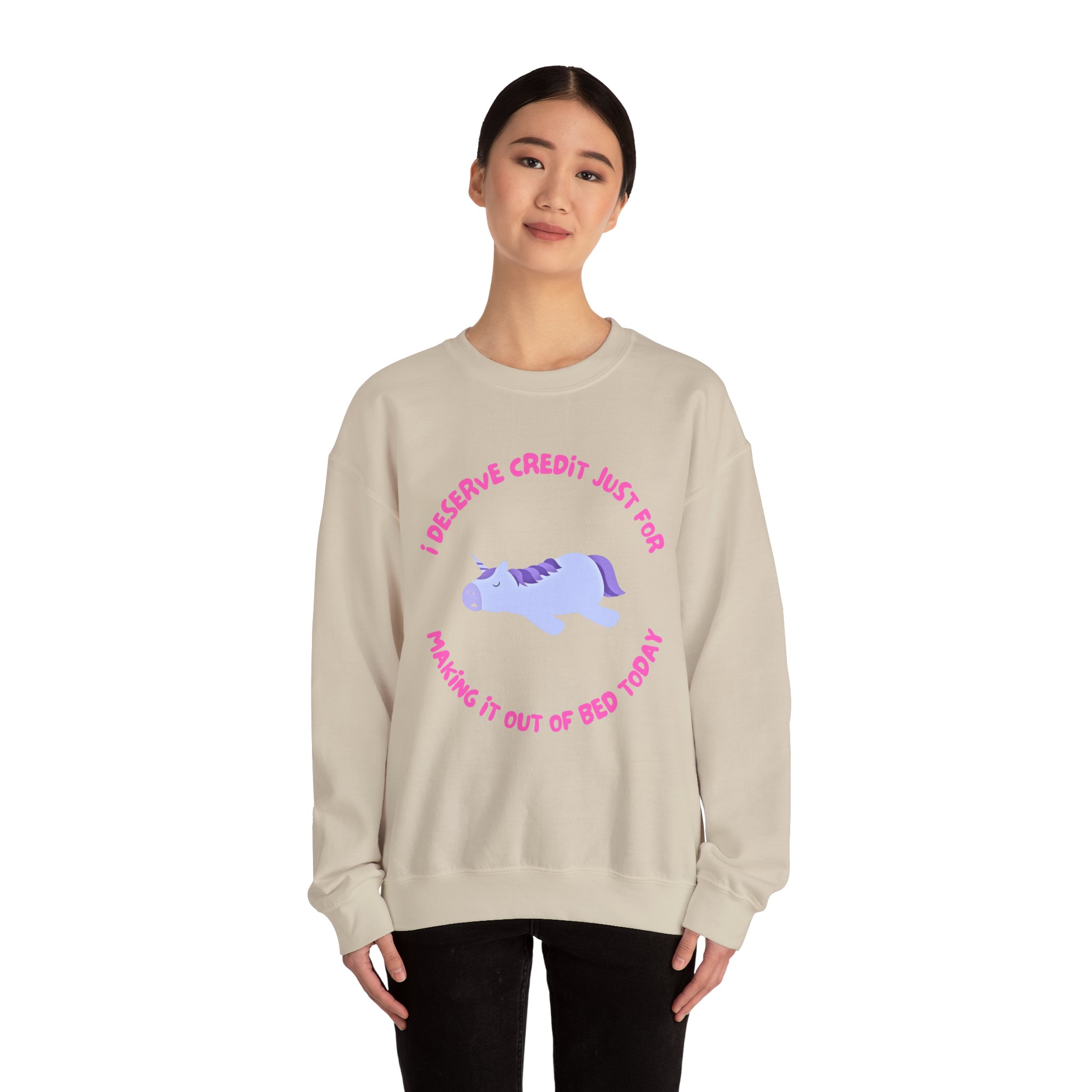 I Deserve Credit (2 Sided Print)-Unisex Heavy Blend™ Crewneck Sweatshirt - Image 12