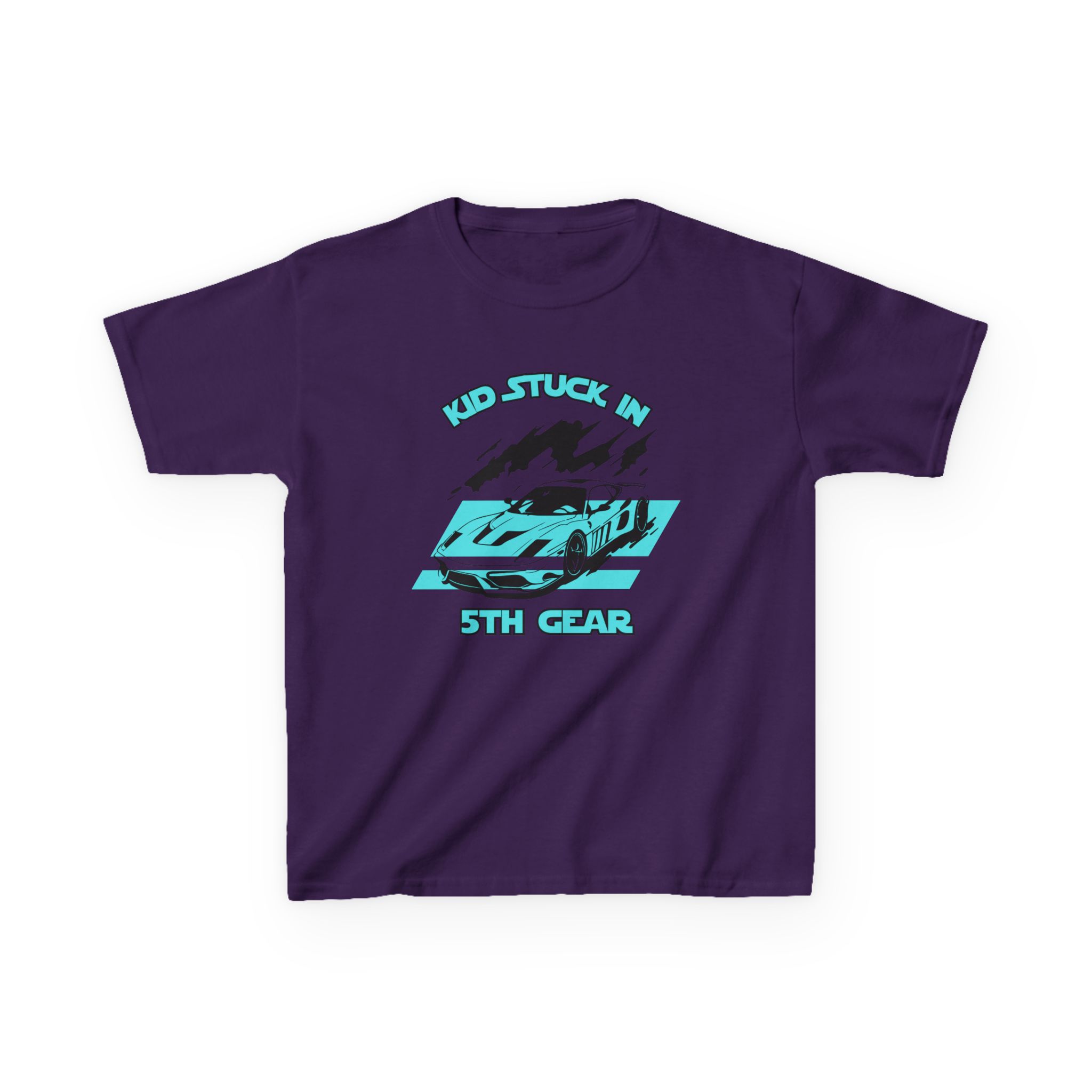 Stuck In 5th Gear-Kids Heavy Cotton™ Tee - Image 45