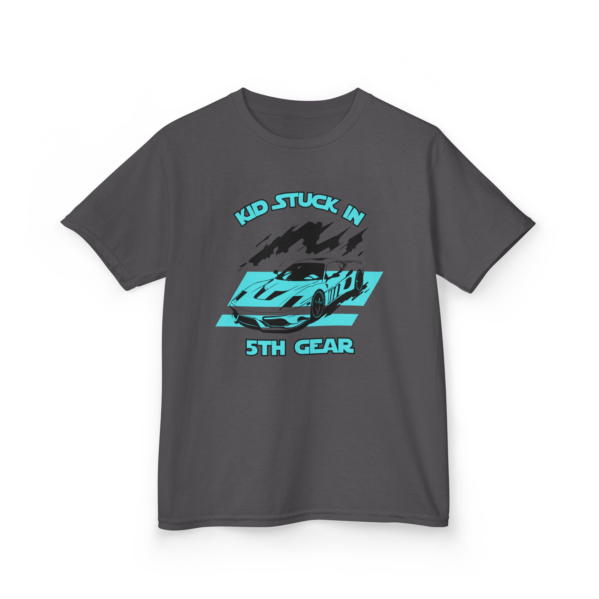 Stuck In 5th Gear-Kids Heavy Cotton™ Tee - Image 31