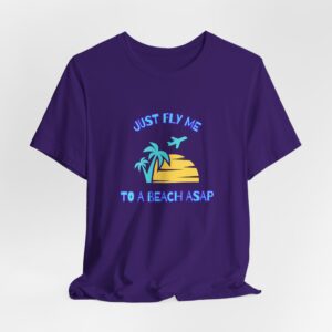Just Fly Me to a Beach ASAP-Unisex Jersey Short Sleeve Tee