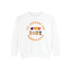 Pumpkin Spice Sweatshirt, Cozy Crewneck for Fall, Unisex Sweatshirt, Cute Autumn Apparel, Perfect for Halloween or Thanksgiving