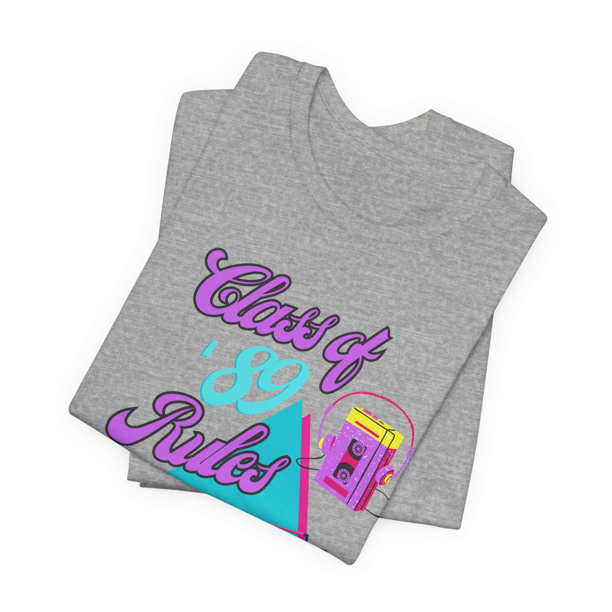Class of '89 Rules Version 1-Unisex Jersey Short Sleeve Tee - Image 47