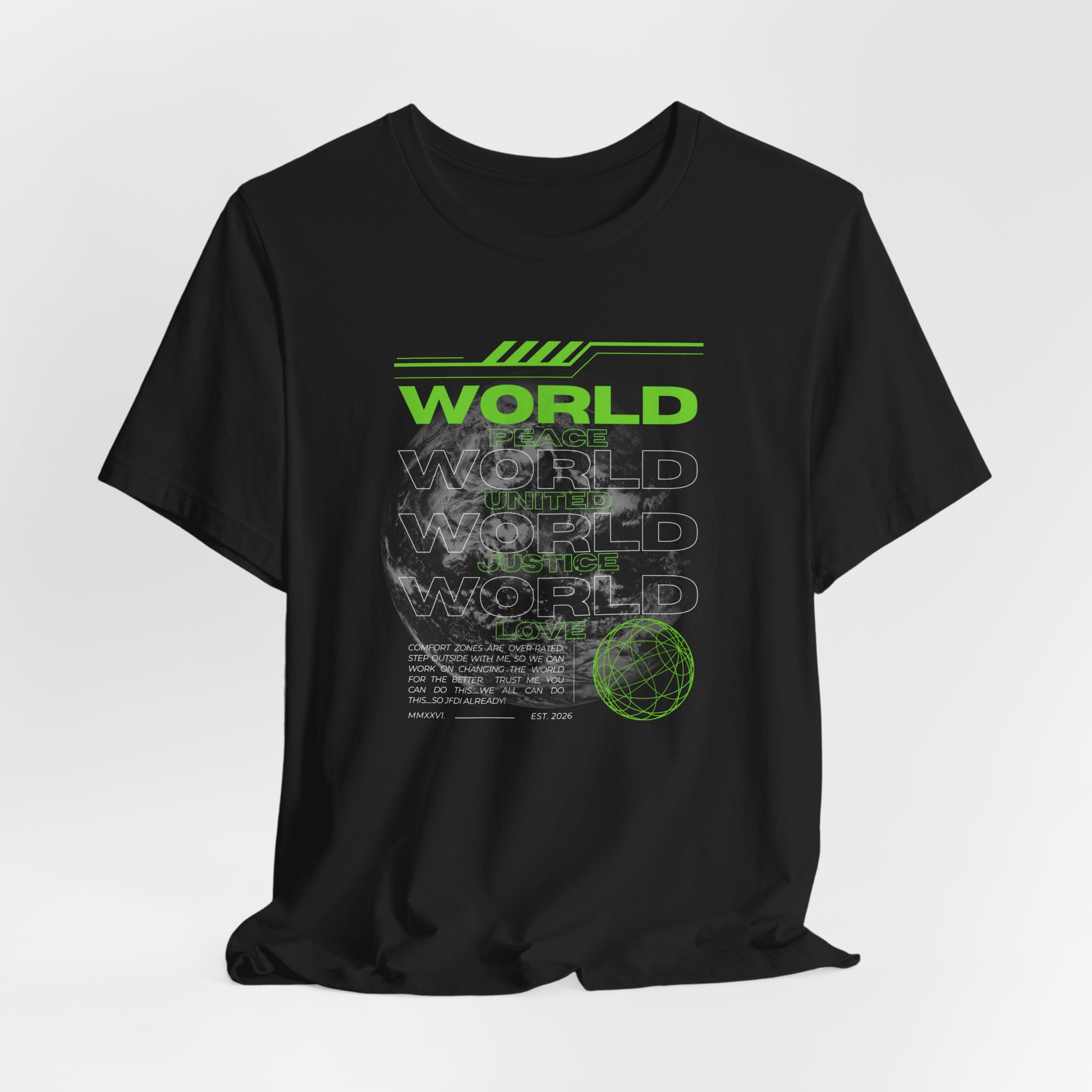 Change the World Design #1-Unisex Jersey Short Sleeve Tee - Image 4