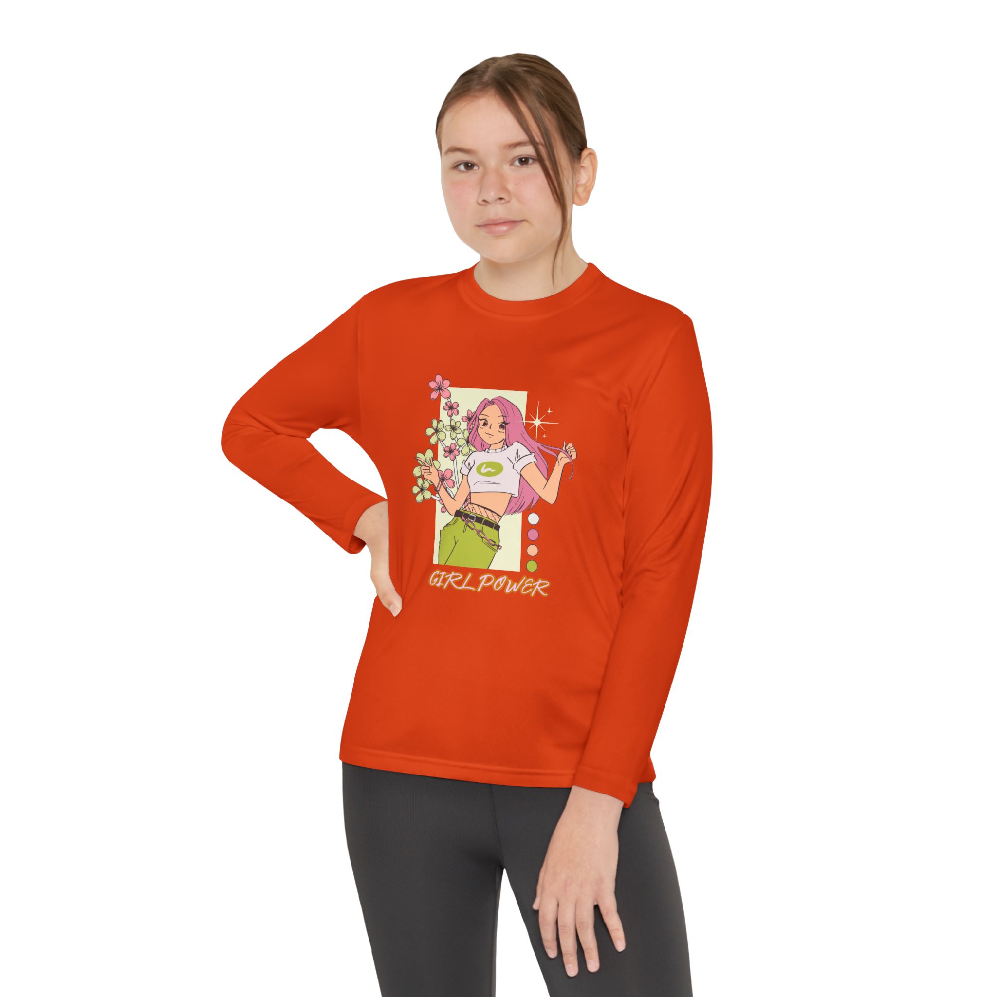 Girl Power-Youth Long Sleeve Competitor Tee - Image 12