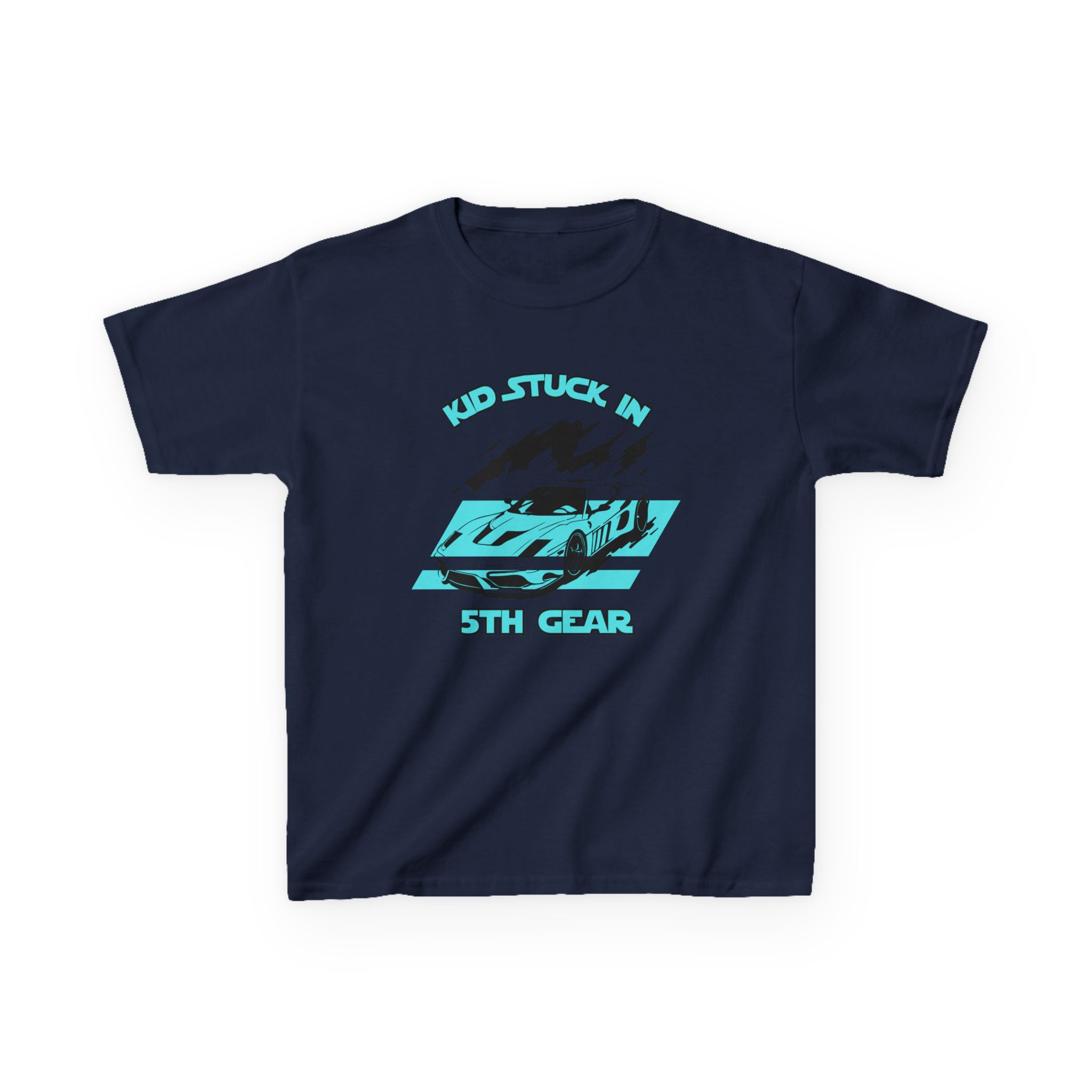Stuck In 5th Gear-Kids Heavy Cotton™ Tee - Image 37